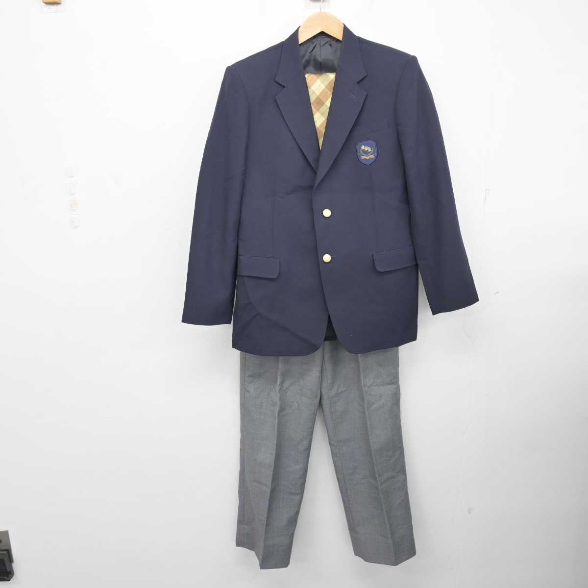 中古】神奈川県 湘南芽吹高等学院 男子制服 3点 (ブレザー・ズボン) sf082167 | 中古制服通販パレイド