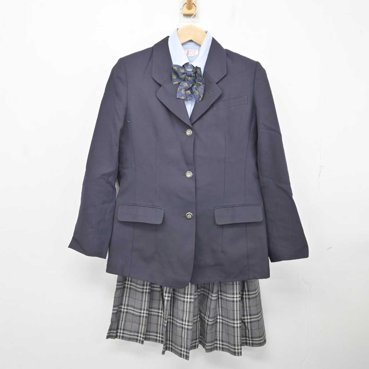 【中古】埼玉県 開智高等学校 女子制服 4点 (ブレザー・シャツ・スカート) sf082475