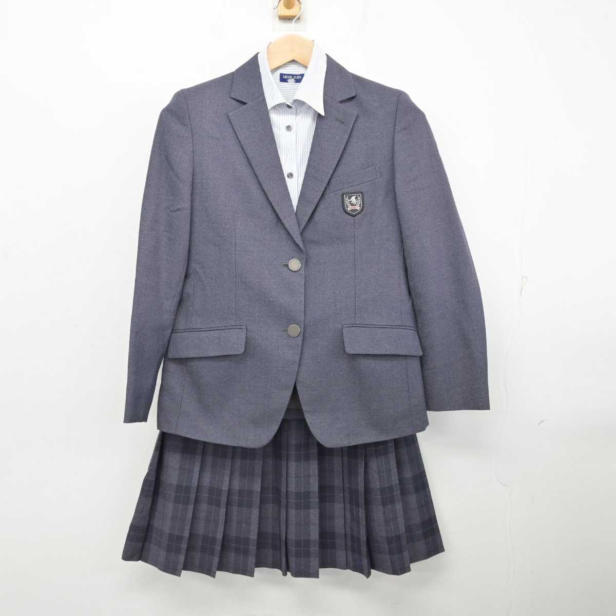 【中古】広島県 美鈴が丘高等学校 女子制服 3点 (ブレザー・シャツ・スカート) sf082754