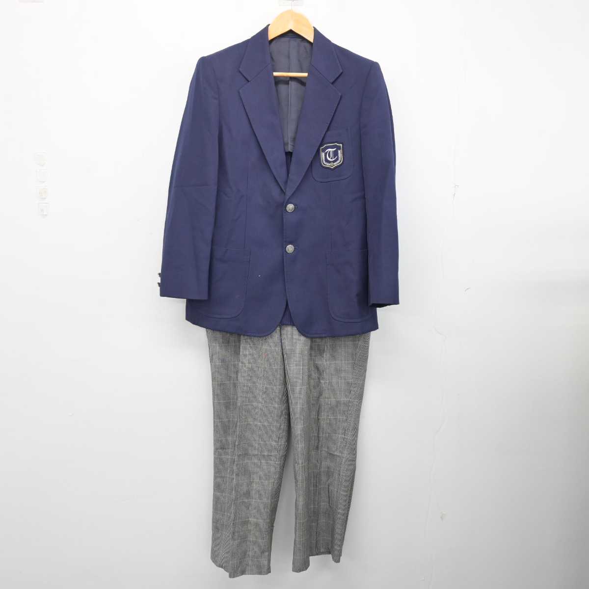中古】福岡県 高牟礼中学校/旧制服 男子制服 2点 (ブレザー・ズボン