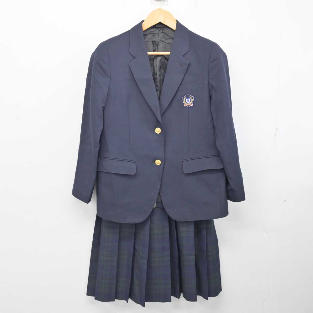 中古】京都府 桂川中学校 女子制服 2点 (ブレザー・スカート