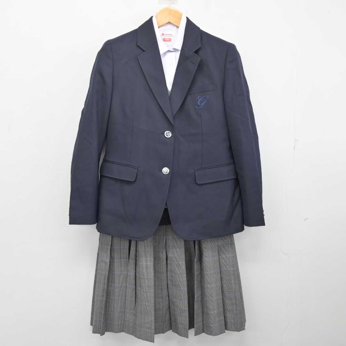 中古】千葉県 五井中学校 女子制服 4点 (ブレザー・ベスト・シャツ・スカート) sf082975 | 中古制服通販パレイド