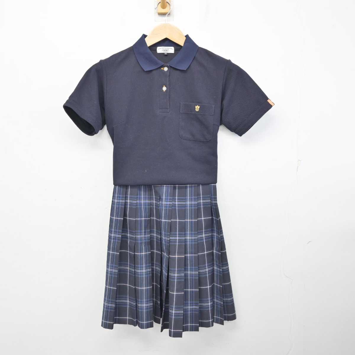 法政　制服スカート　冬 神奈川 法政大学第二高校 制服 マイクロミニスカート W70 丈26.5