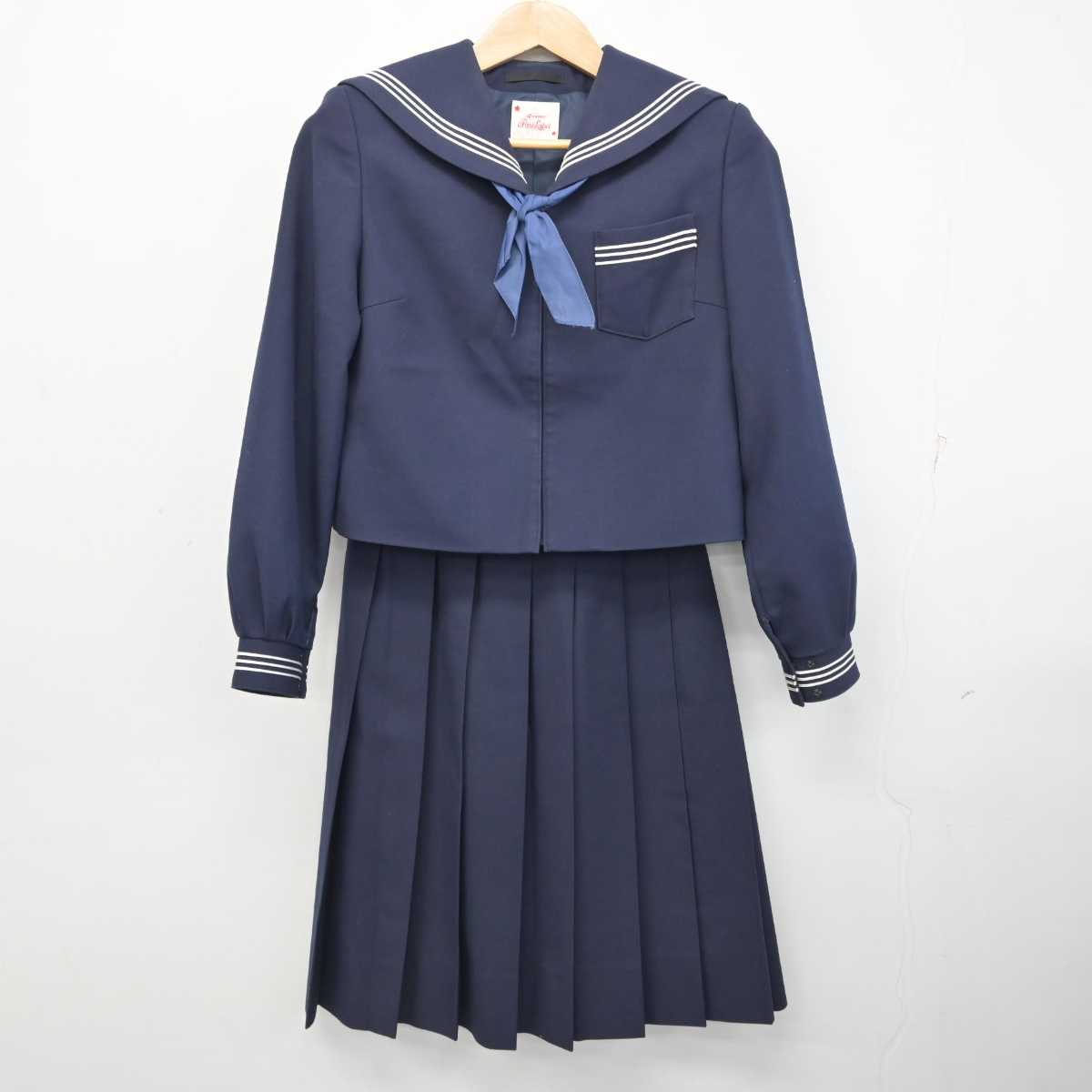 中古】青森県 大館中学校 女子制服 3点 (セーラー服・スカート) sf083304 | 中古制服通販パレイド