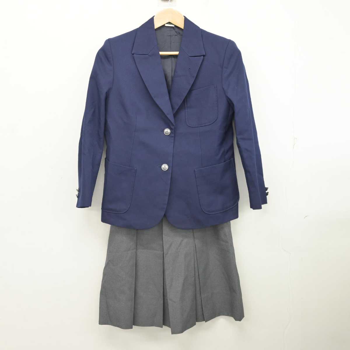 中古】神奈川県 上の宮中学校 女子制服 3点 (ブレザー・ベスト 