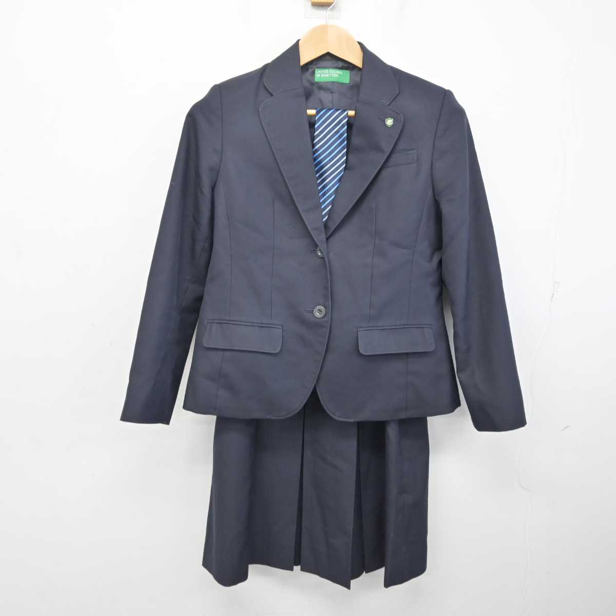 大阪高等学校　制服　女子　スカート 中古】大阪府 大阪学園 大阪高等学校 女子制服 4点 (ブレザー