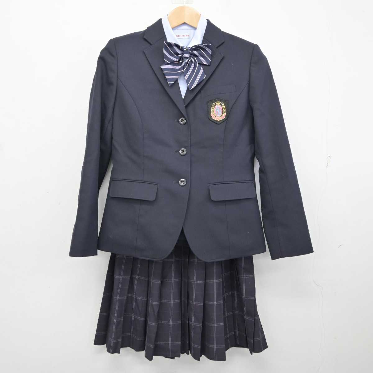 中古】千葉県 秀明大学学校教師学部附属 秀明八千代高等学校 女子制服 5点 (ブレザー・シャツ・スカート) sf084008 | 中古制服通販パレイド