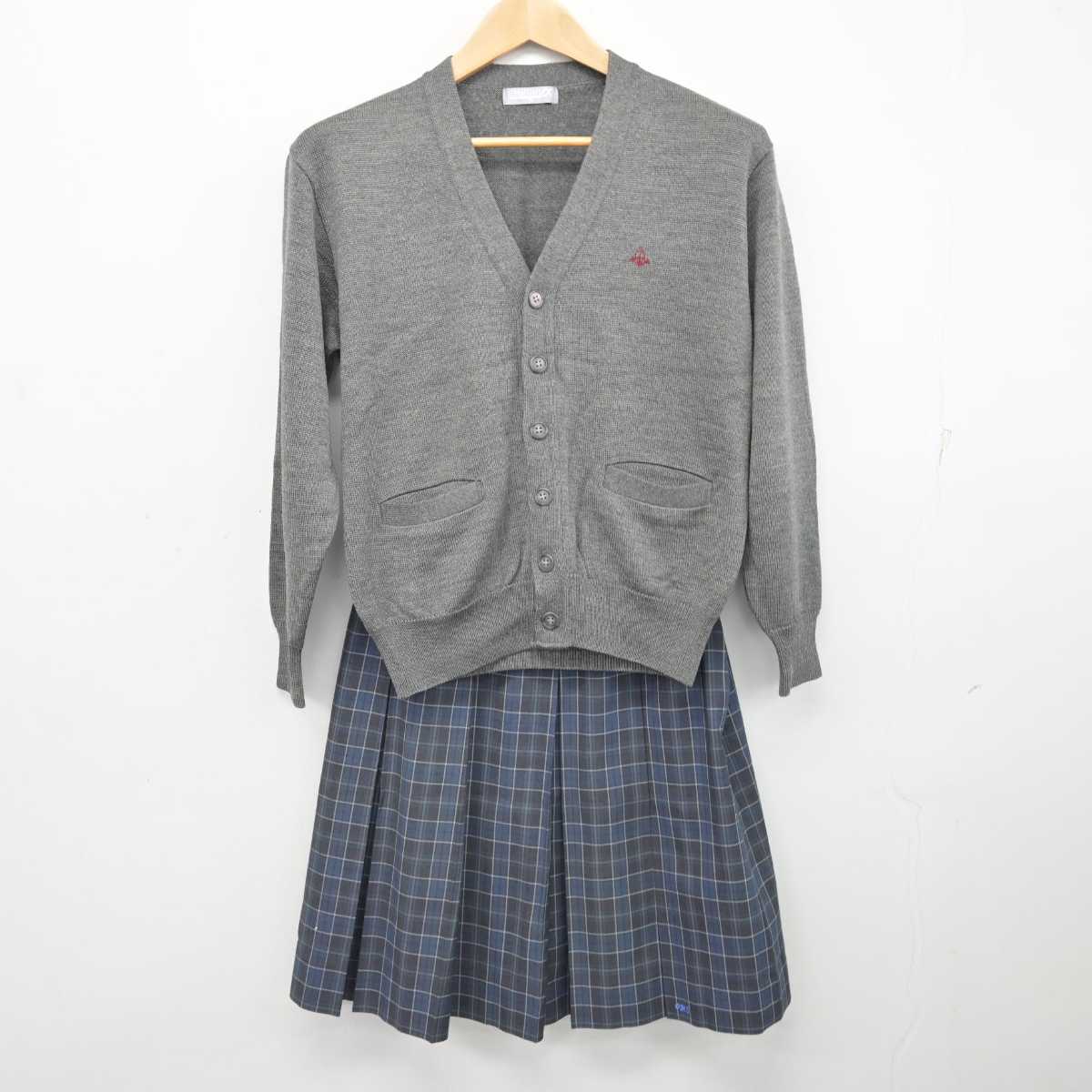 中古】京都府 大谷中学・高等学校 女子制服 2点 (ニット・スカート 
