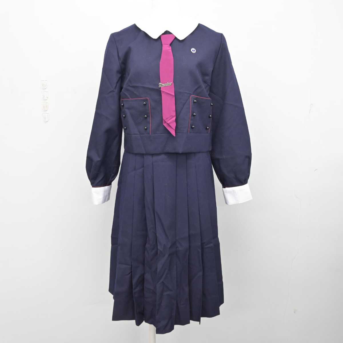 中古】大阪府 帝塚山学院中学校高等学校 女子制服 6点 (ブレザー 中古】大阪府 帝塚山学院中学校高等学校 女子制服 6点 (ブレザー
