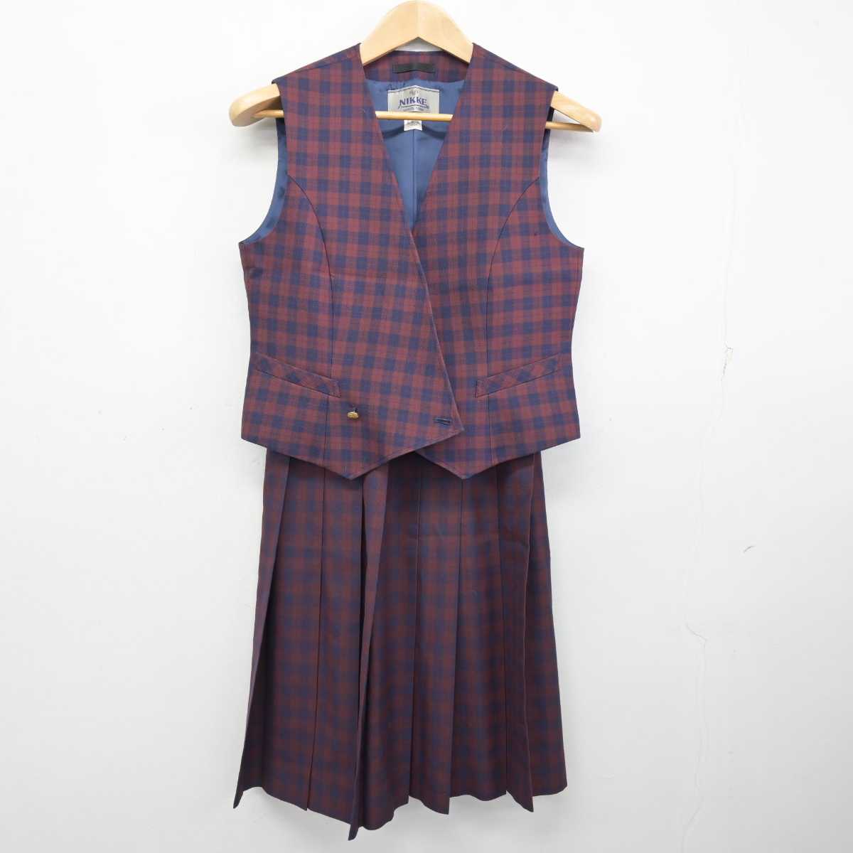 中古】鹿児島県 出水商業高等学校 女子制服 3点 (ベスト