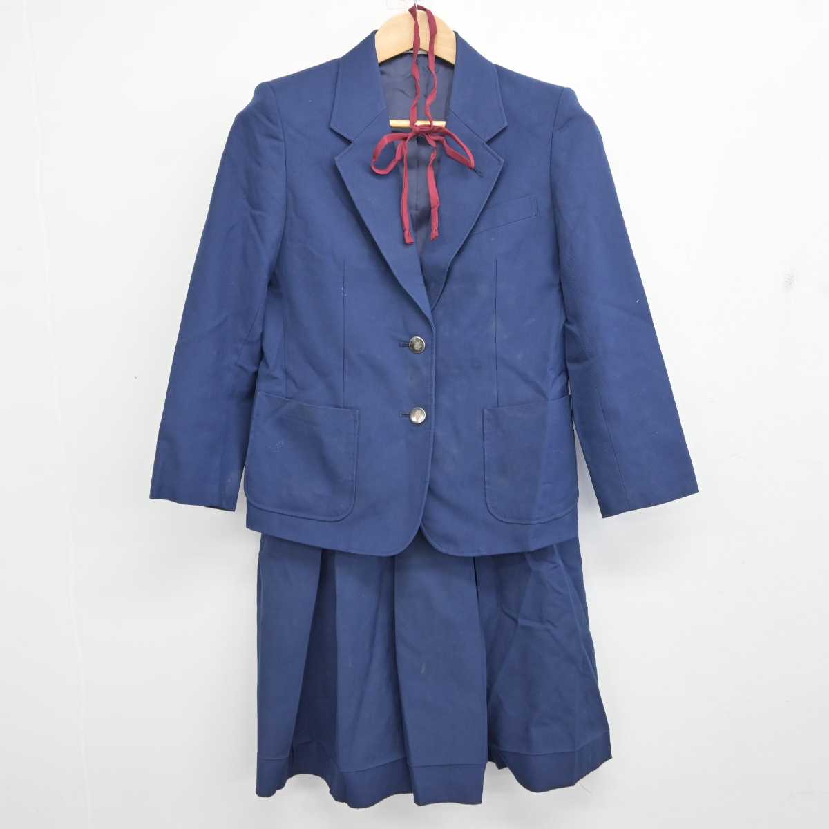 中古】東京都 三鷹市立第七中学校 女子制服 3点 (ブレザー