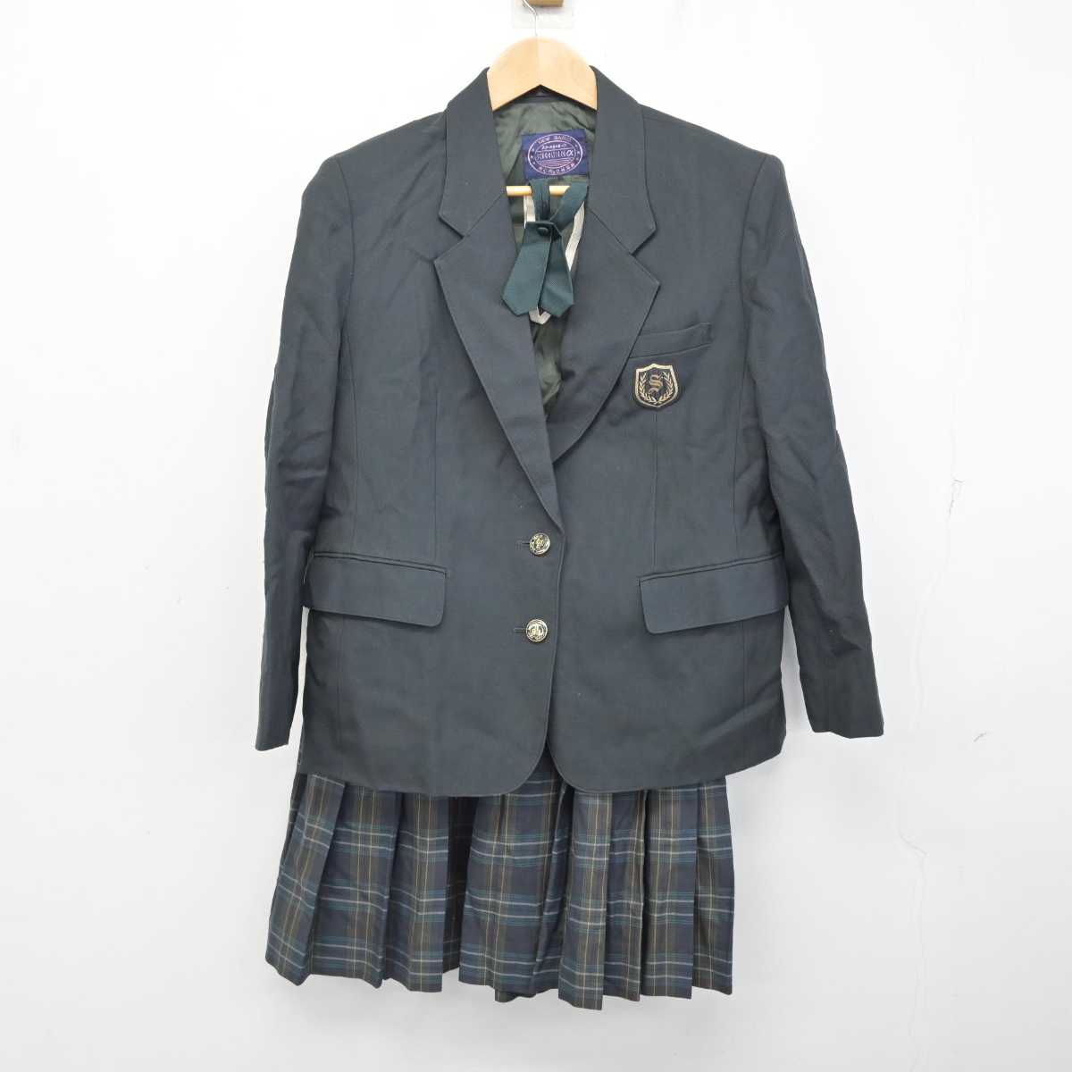 中古】北海道 札幌西陵高等学校 女子制服 4点 (ブレザー・ベスト