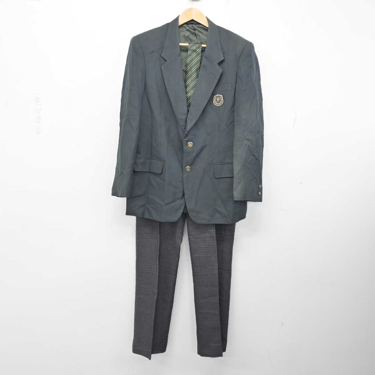 中古】北海道 札幌西陵高等学校 男子制服 4点 (ブレザー・ズボン