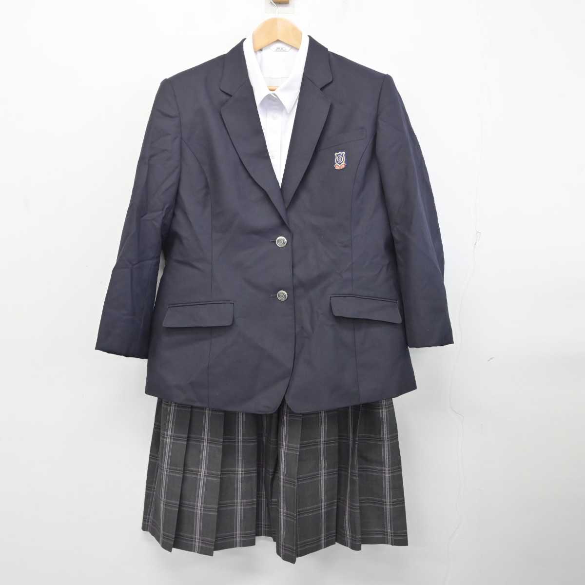 中古】岐阜県 岐阜第一高等学校 女子制服 3点 (ブレザー・シャツ