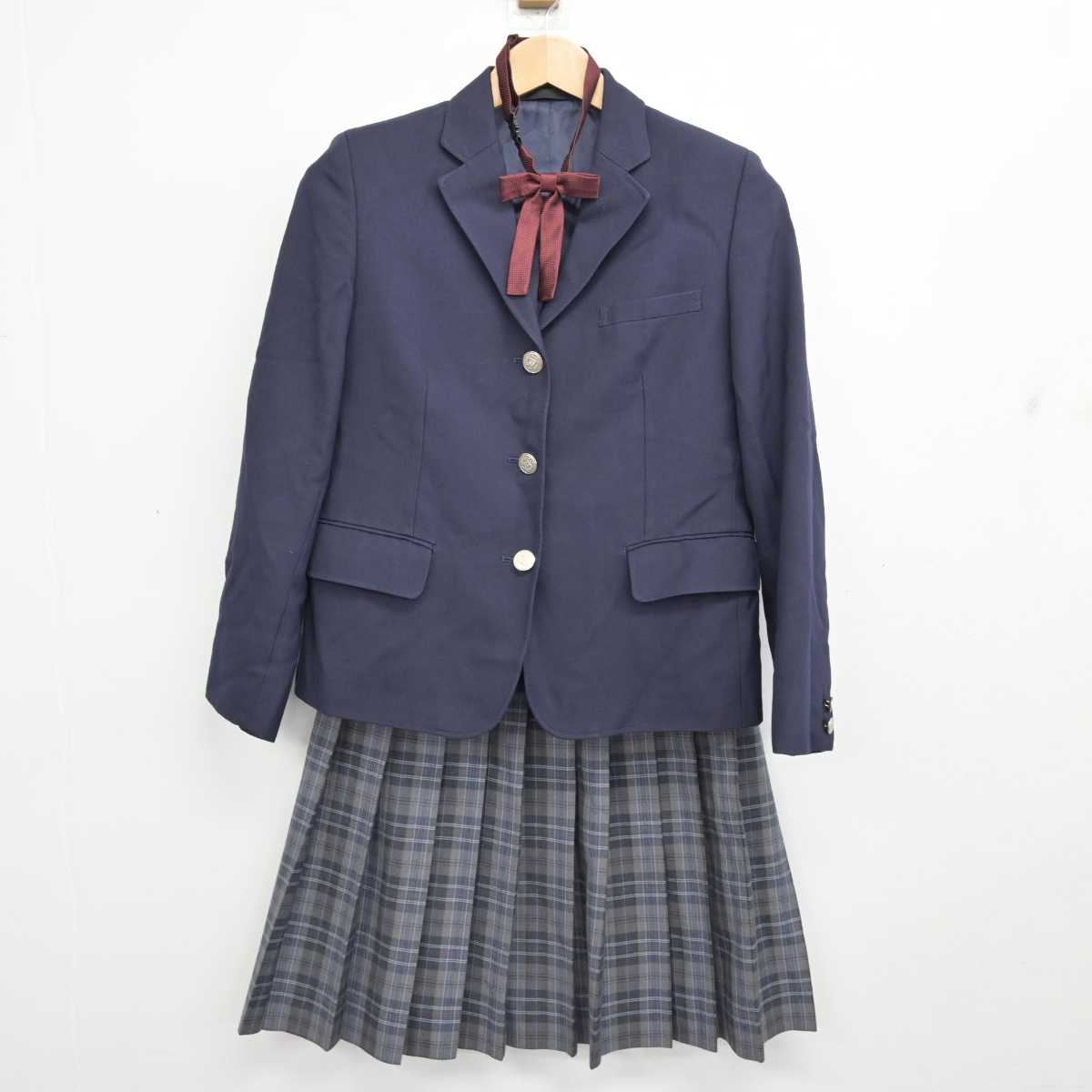 中古】三重県 四日市市立大池中学校 女子制服 4点 (ブレザー
