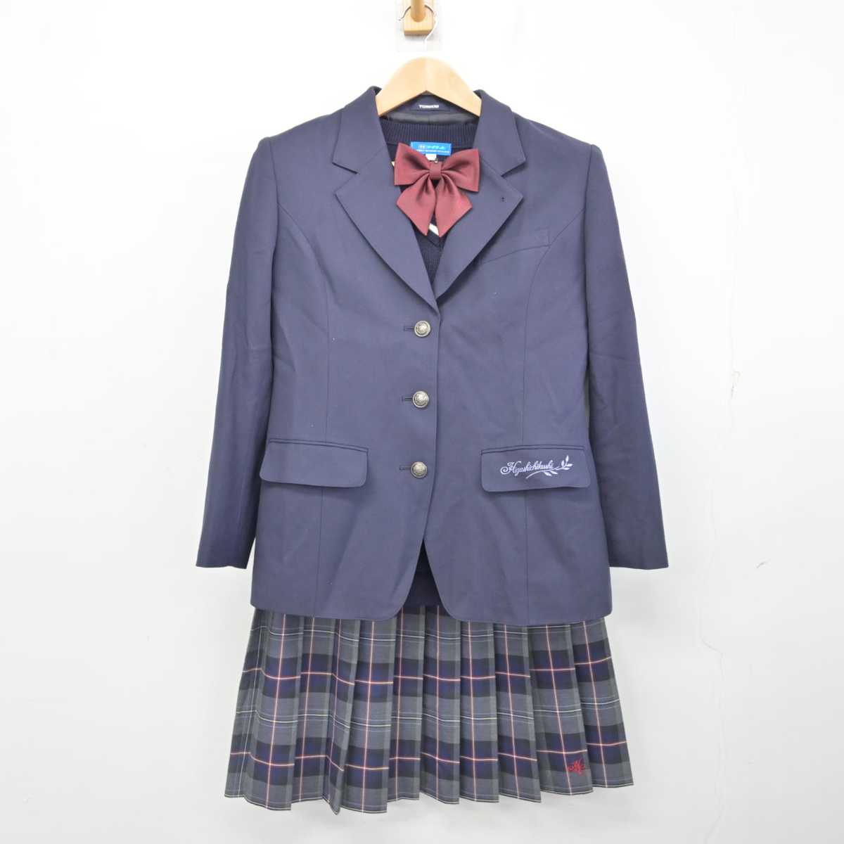 中古】福岡県 東筑紫学園高等学校 女子制服 4点 (ブレザー 中古】福岡県 東筑紫学園高等学校 女子制服 4点 (ブレザー