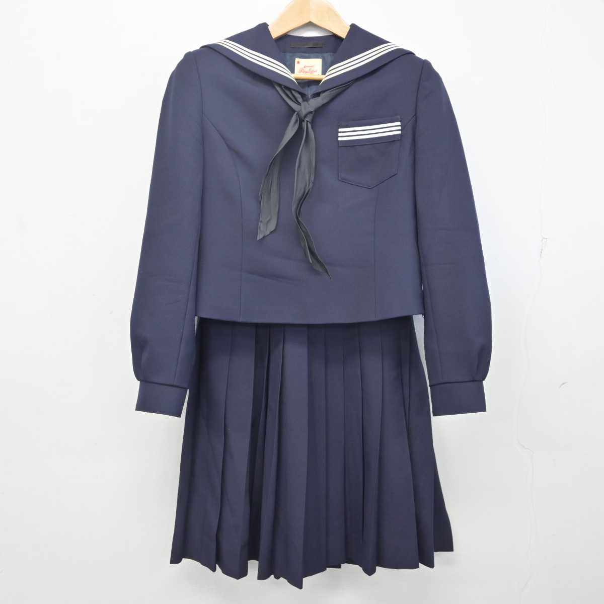 中古】北海道 北海道札幌北高等学校 女子制服 3点 (セーラー服
