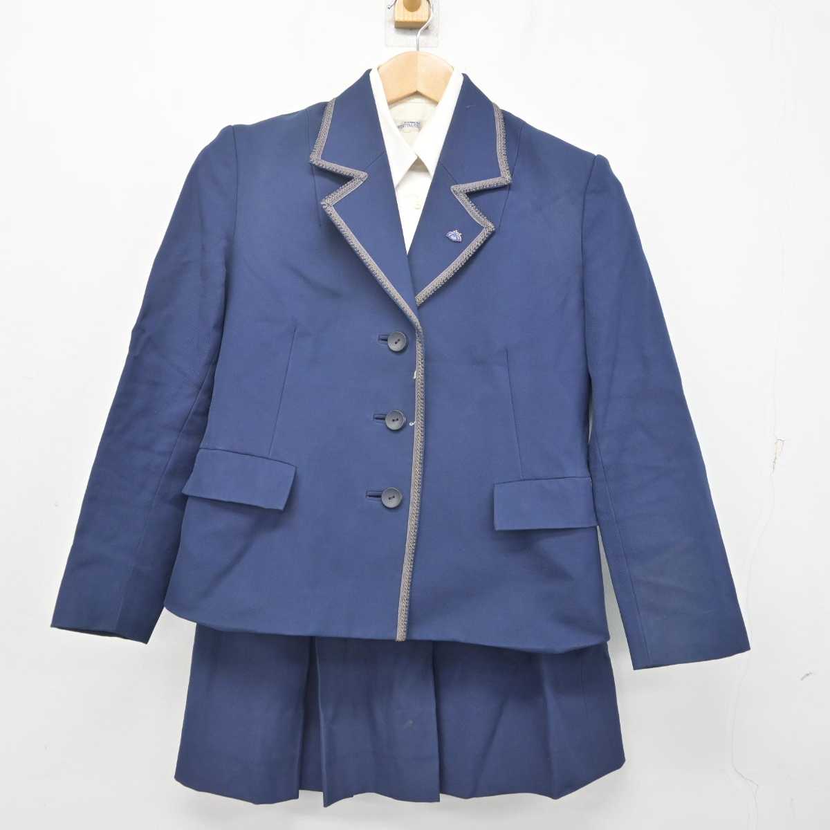中古】愛知県 千種高等学校 女子制服 4点 (ブレザー・シャツ