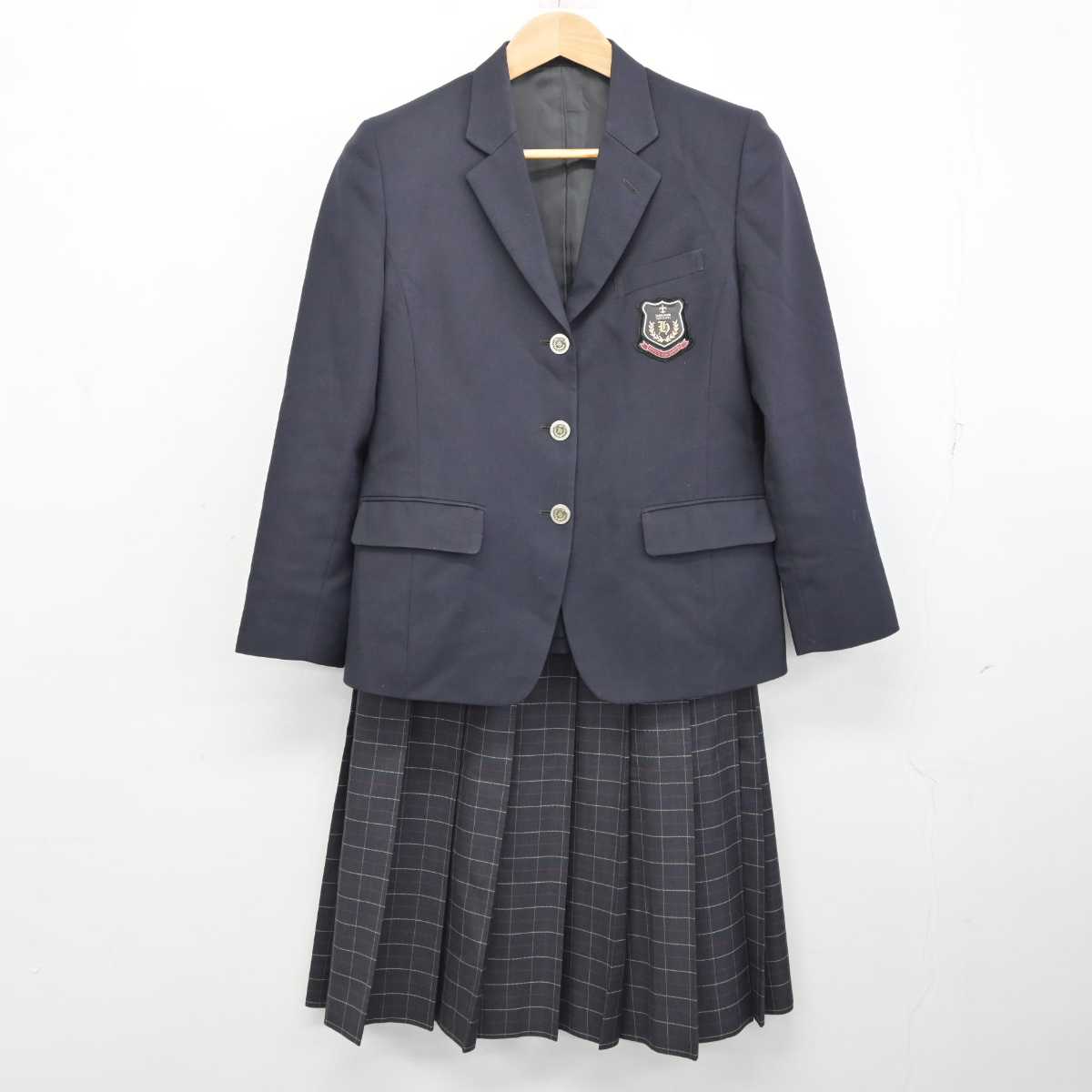 中古】山梨県 北杜高等学校 女子制服 2点 (ブレザー・スカート 