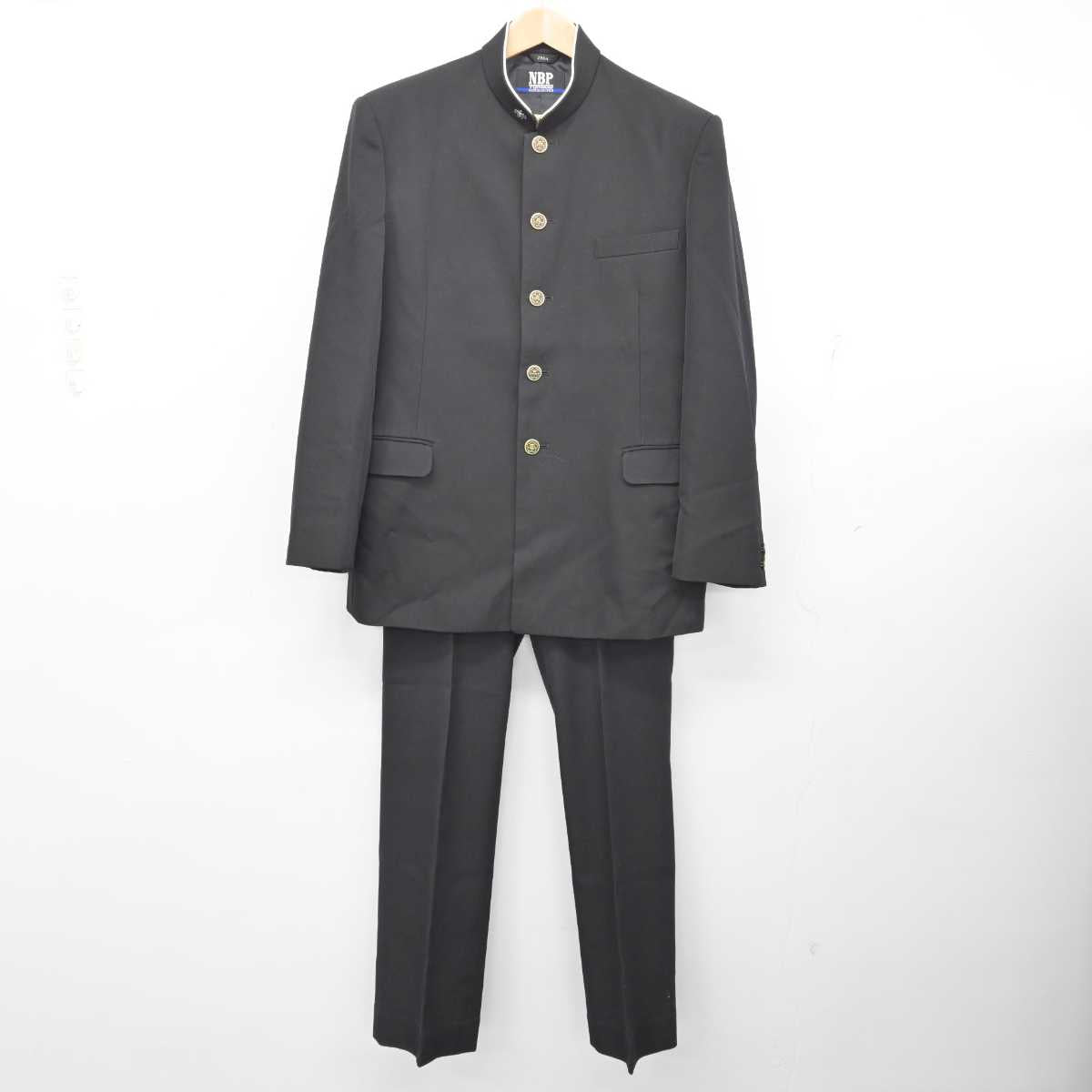 中古】福島県 福島高等学校 男子制服 3点 (学ラン・ズボン