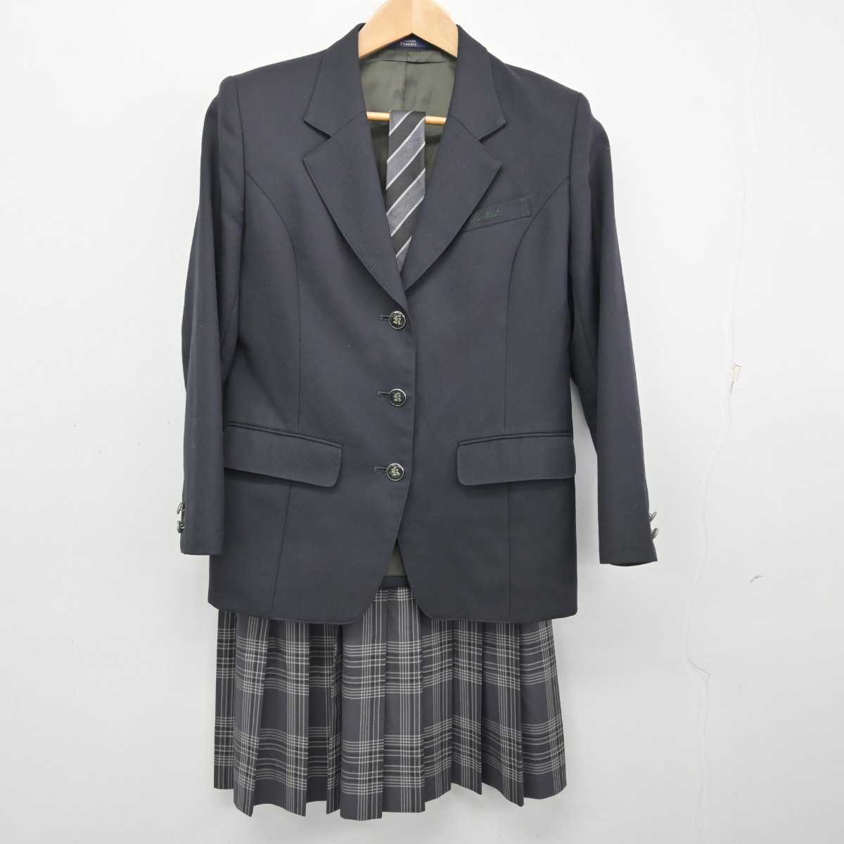 中古】茨城県 勝田高等学校 女子制服 3点 (ブレザー・スカート 中古】茨城県 勝田高等学校 女子制服 3点 (ブレザー・スカート