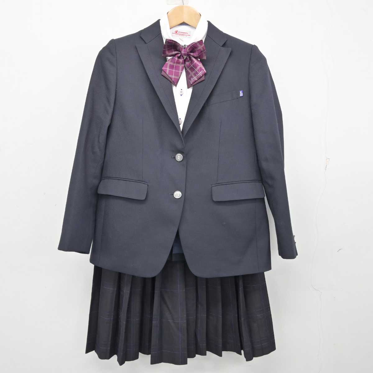 中古】岐阜県 美濃加茂高等学校 女子制服 4点 (ブレザー・シャツ