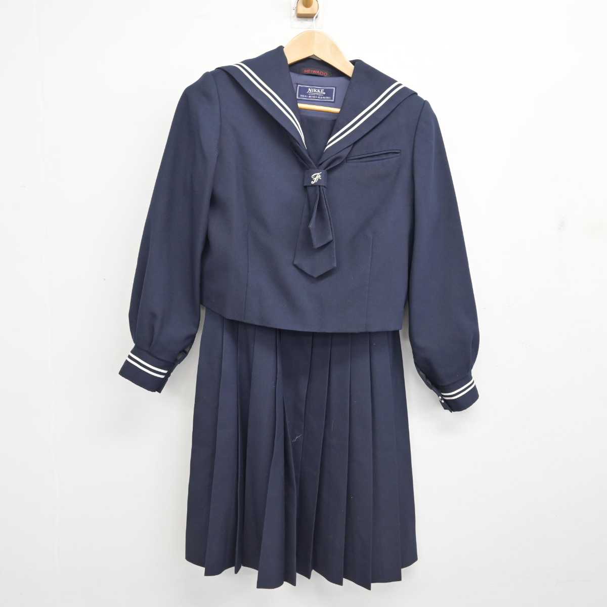 中古】埼玉県 富士中学校 女子制服 3点 (セーラー服・ジャンパー 中古】埼玉県 富士中学校 女子制服 3点 (セーラー服・ジャンパー