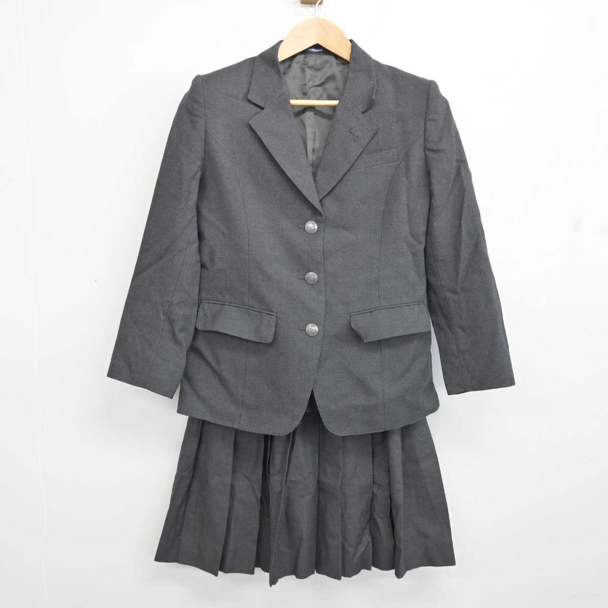 中古】千葉県 銚子市立銚子高等学校 女子制服 2点 (ブレザー・スカート