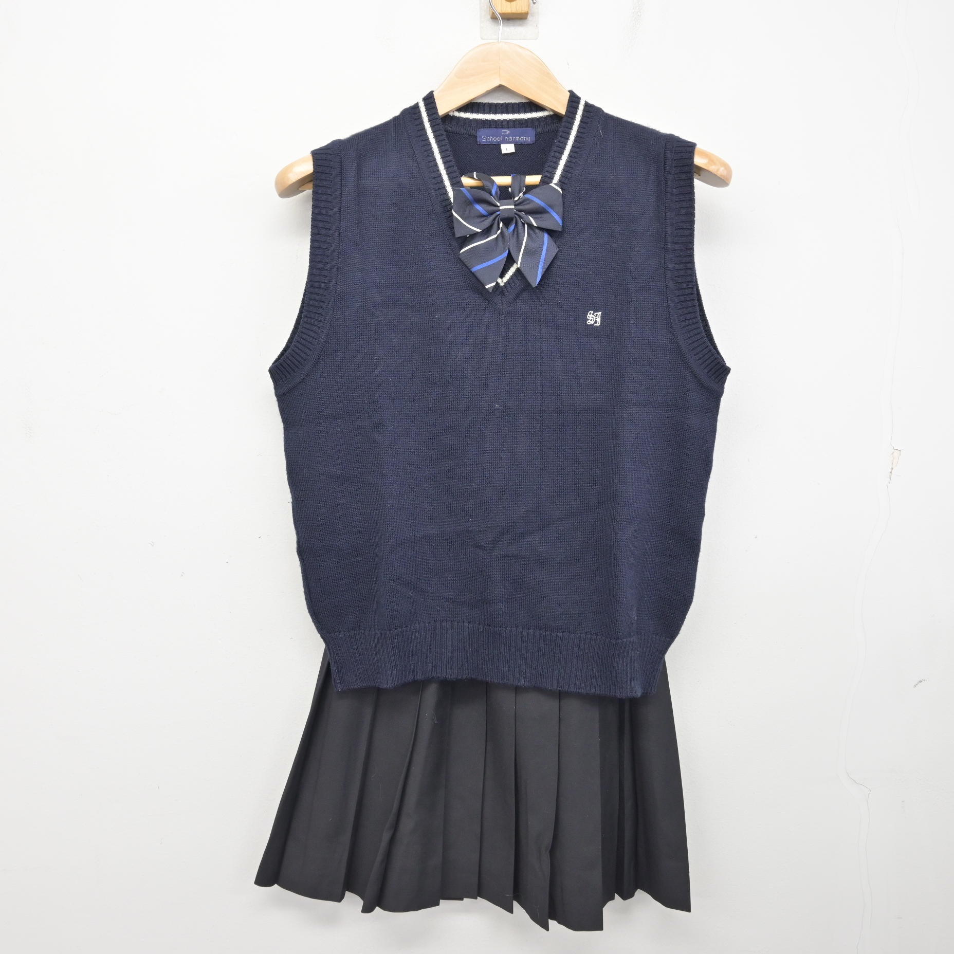 US874()神奈川県 新城高校 9点セット /指定品/165A/L/W72