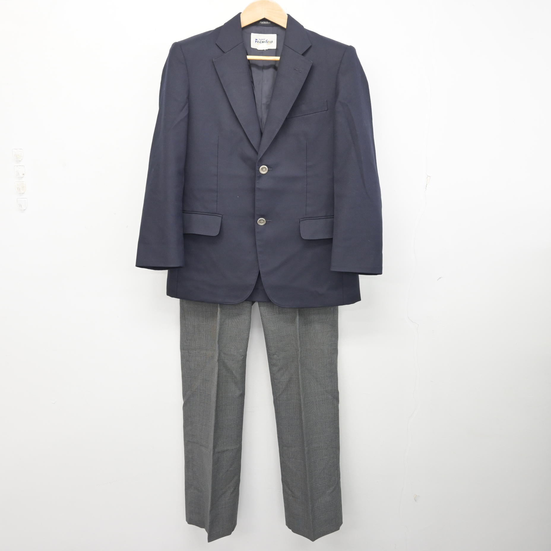 美郷中男子制服 中古】秋田県 美郷中学校 男子制服 2点 (ブレザー・ズボン) sf092634