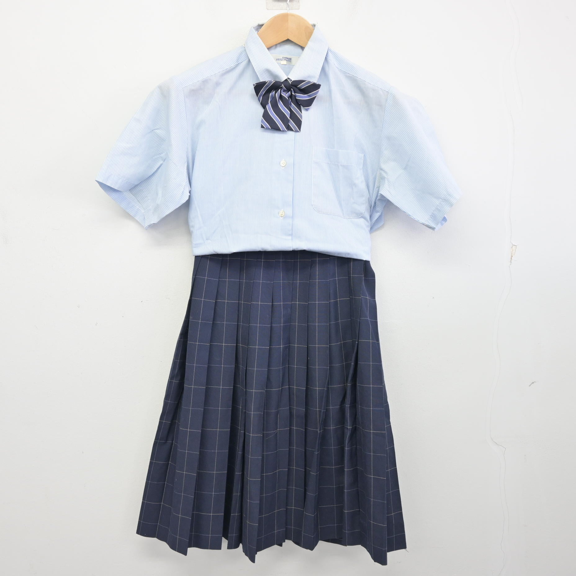 中古】広島県 西条農業高等学校 女子制服 3点 (シャツ・スカート 