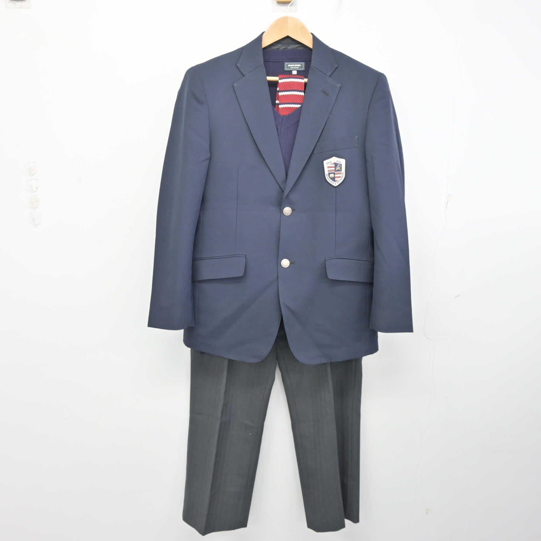 男子　ブレザー&amp;ズボン 175A ネクタイ付き cjfj5874-09.jpg