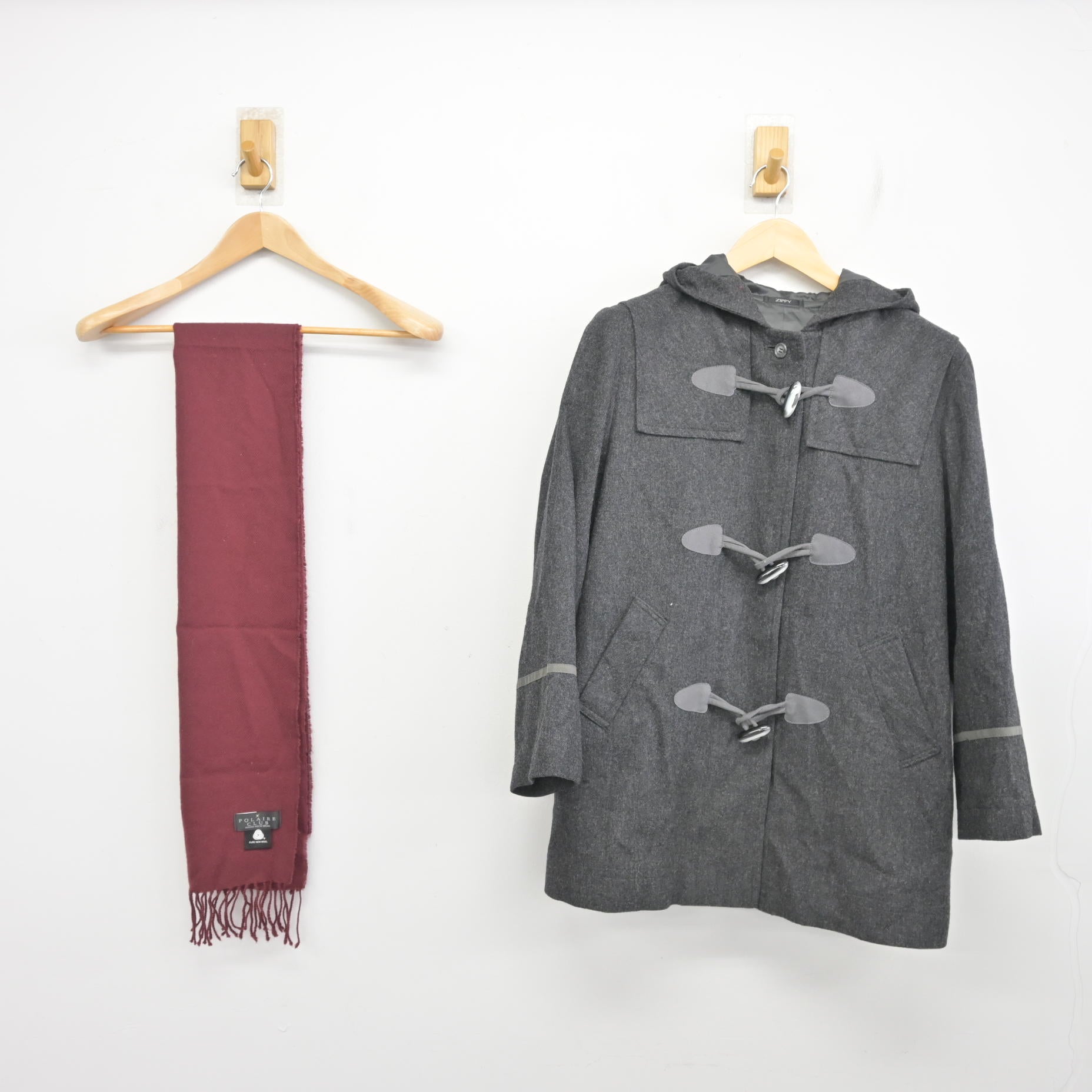 富士見丘高校　ダッフルコート 中古】東京都 富士見丘中学高等学校 女子制服 2点 (コート