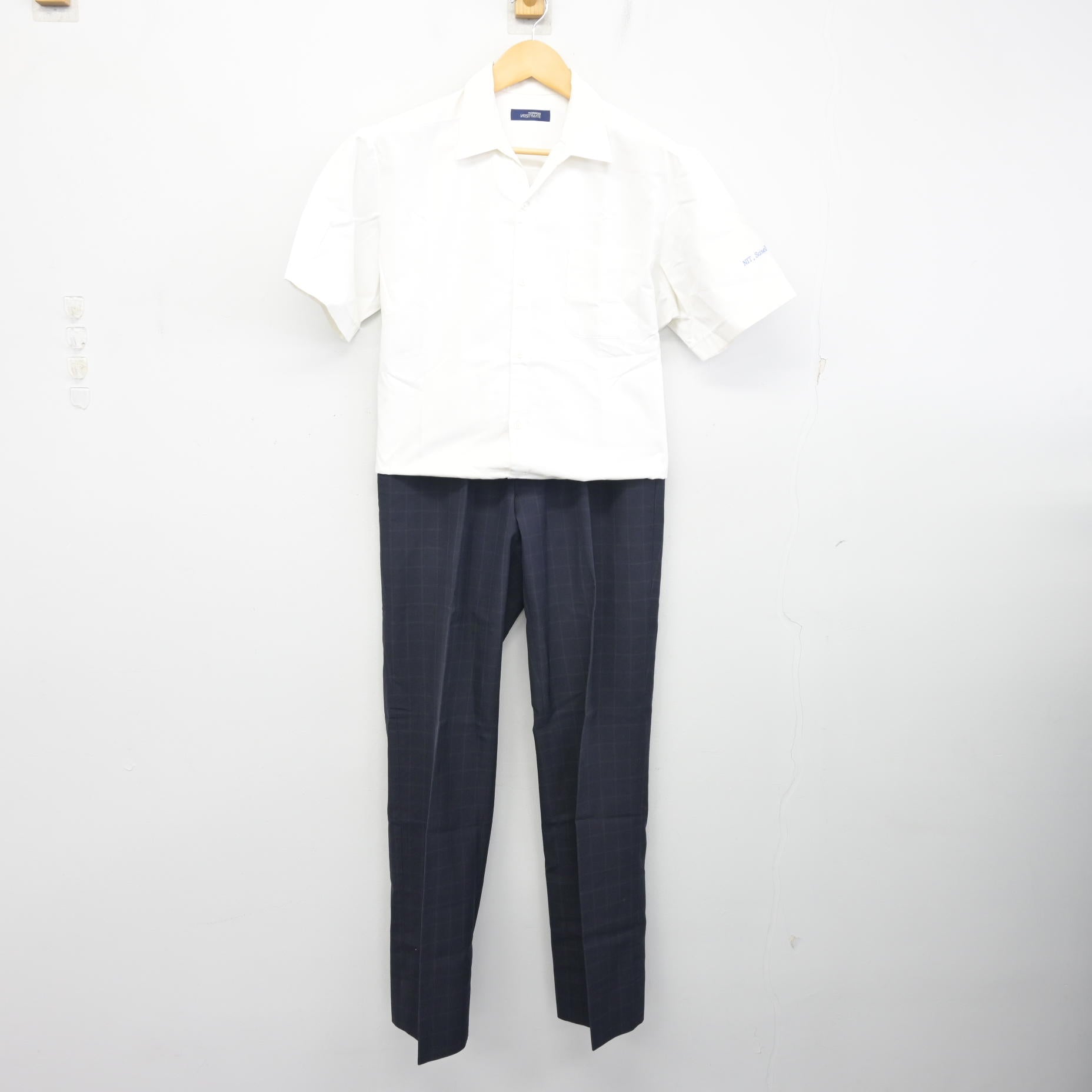 中古】長崎県 佐世保工業高等専門学校 男子制服 3点 (シャツ・ズボン 