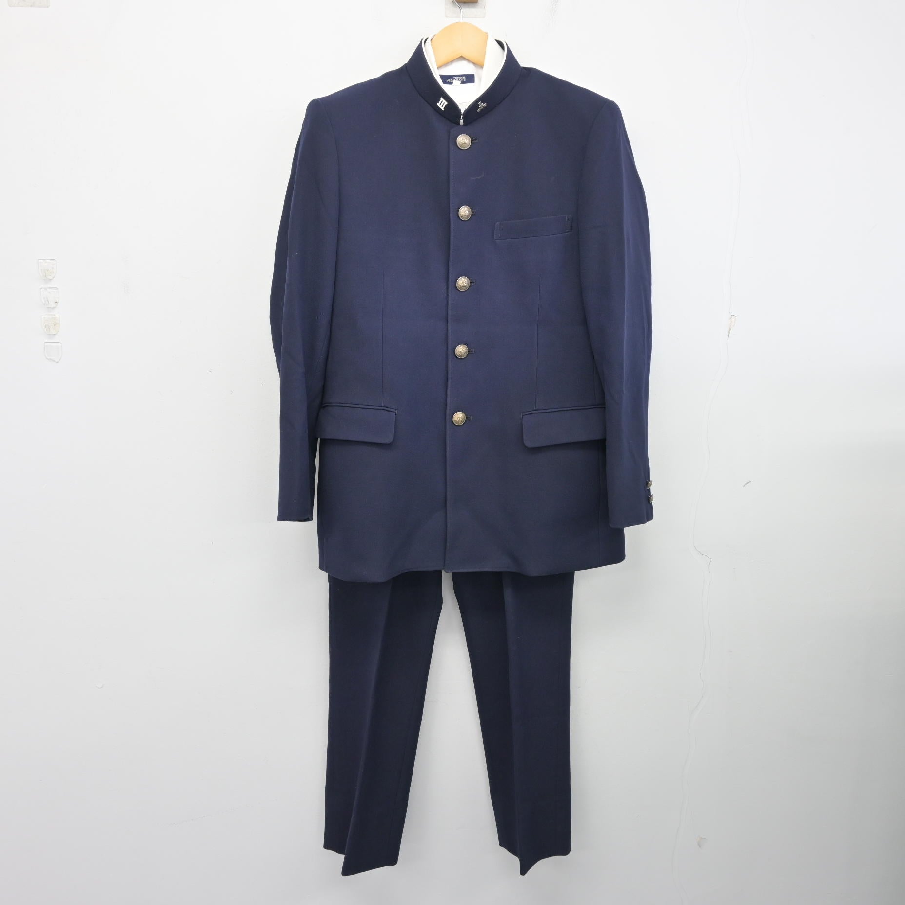値下げ！新庄中学校　男子制服一式 中古】広島県 広島新庄中学校・広島新庄高等学校 男子制服 3点 (学ラン