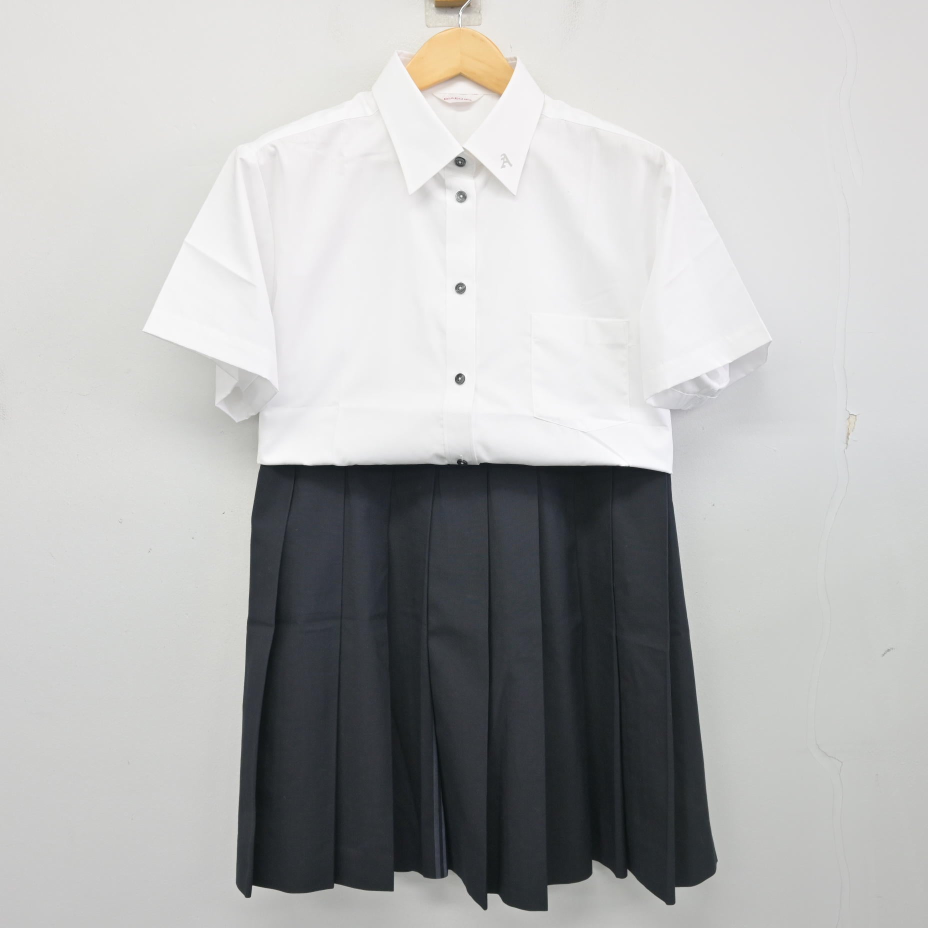 中古】宮城県 農業高等学校 女子制服 2点 (シャツ・スカート) sf102363