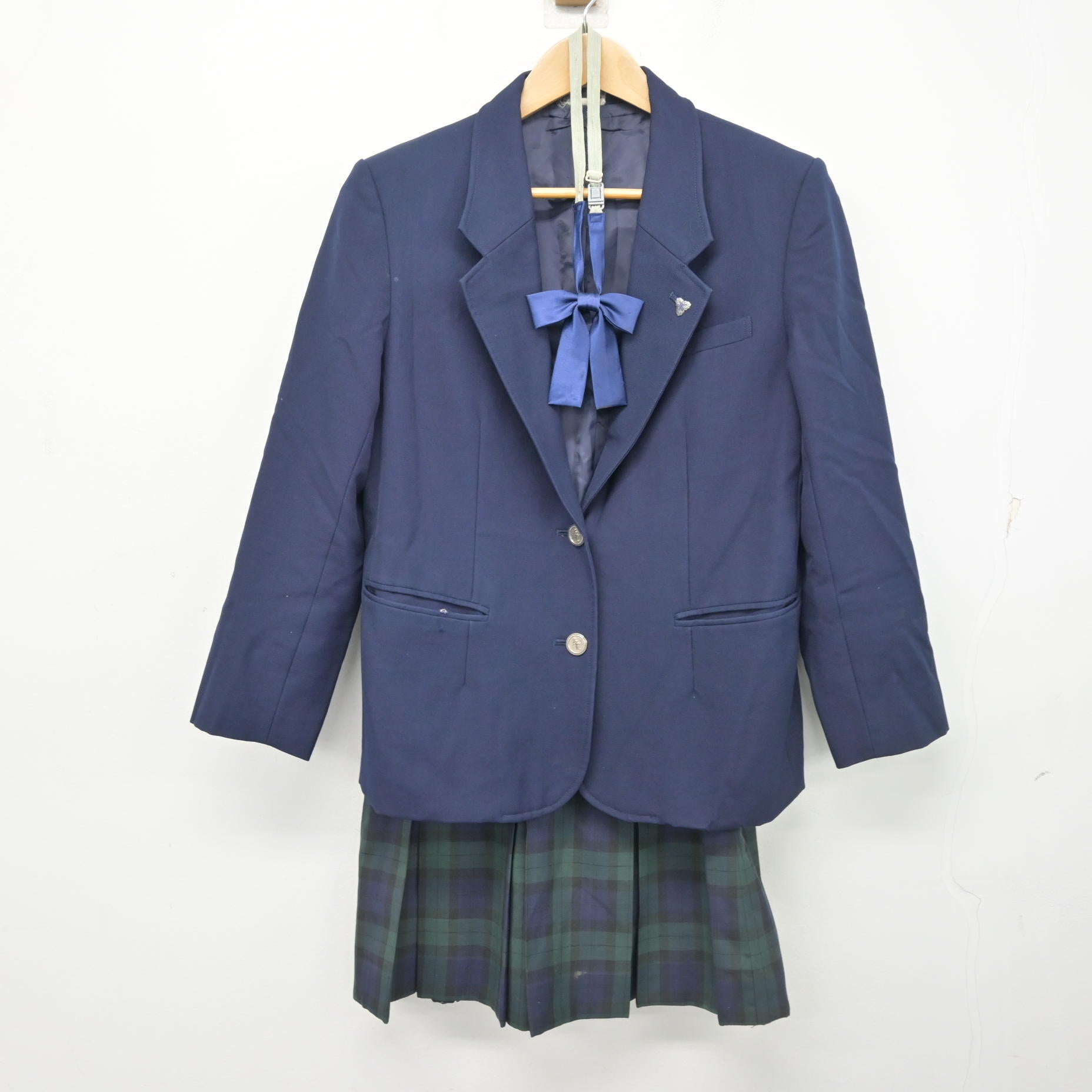 中古】埼玉県 草加東高等学校 女子制服 4点 (ブレザー・スカート 
