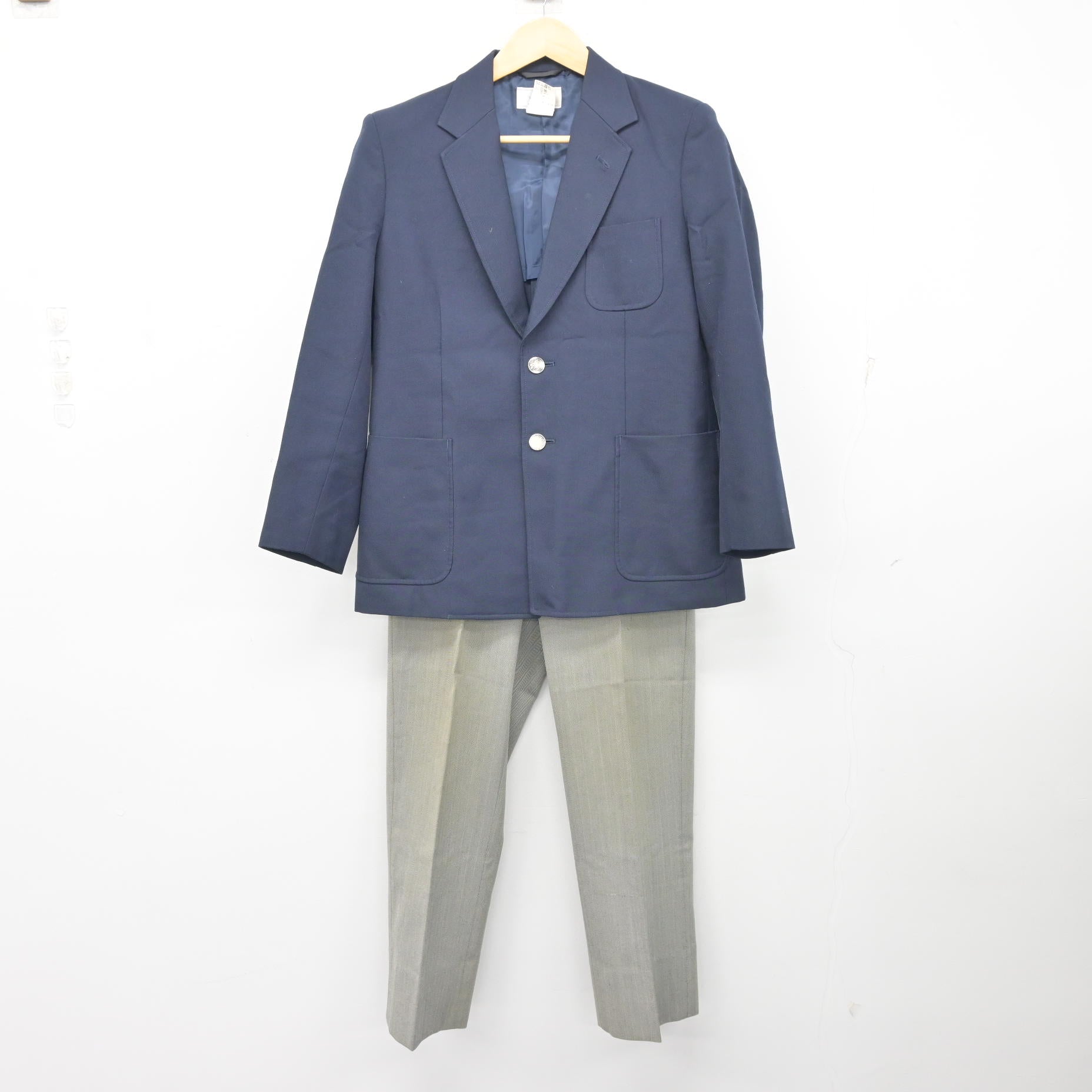 【受け渡し完了】新琴似中学校　男子制服　ブレザー　ズボン2本　ベスト　ネクタイ　5点セット sf102738-01.jpg?v=1762762159