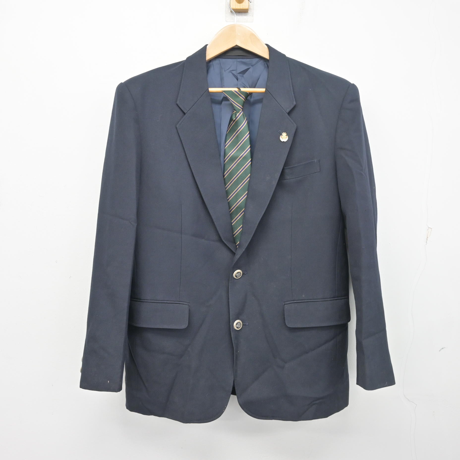 中古】兵庫県 三田西陵高等学校 男子制服 3点 (ブレザー) sf103425