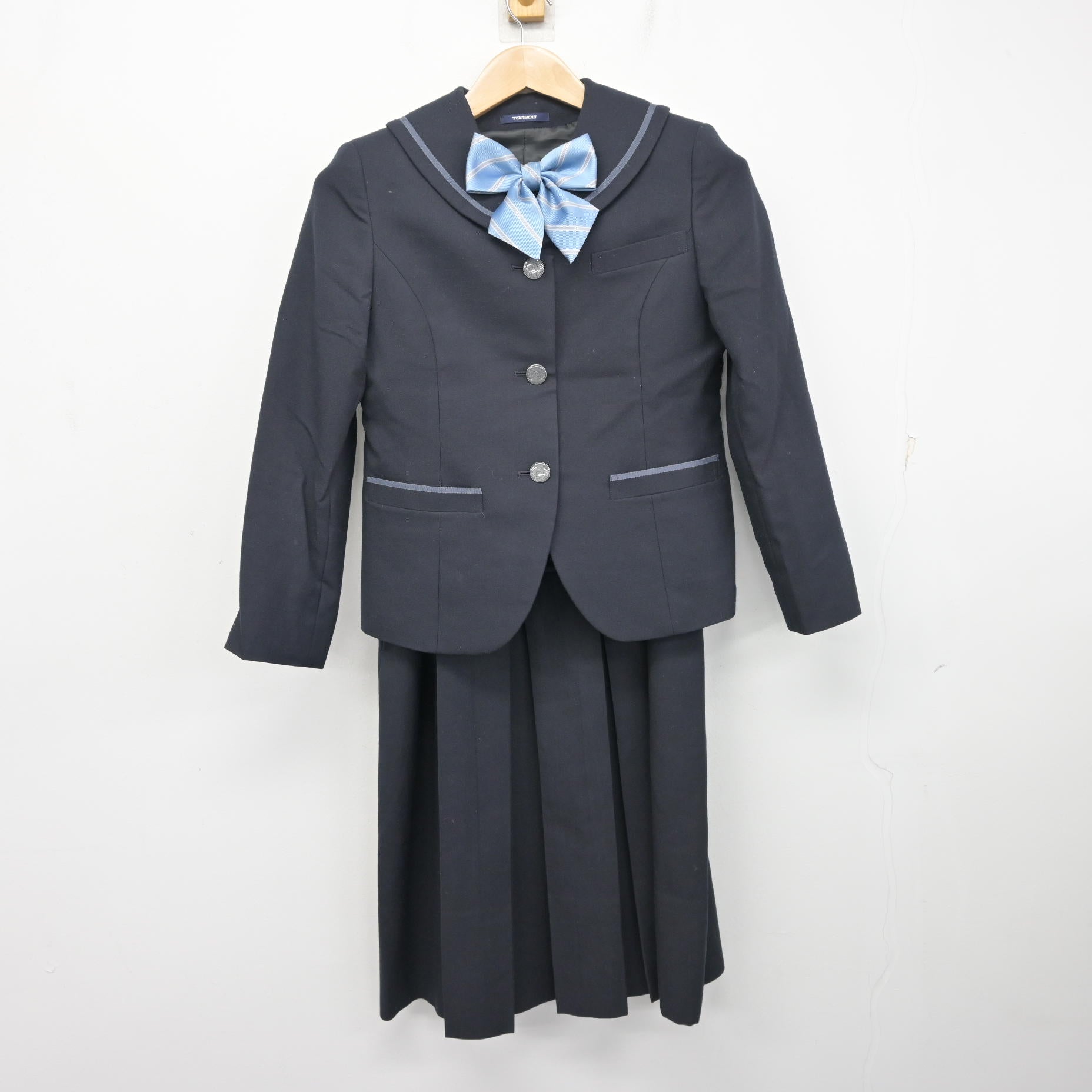 中古】京都府 京都聖母学院中学校・高等学校 女子制服 3点 (ブレザー