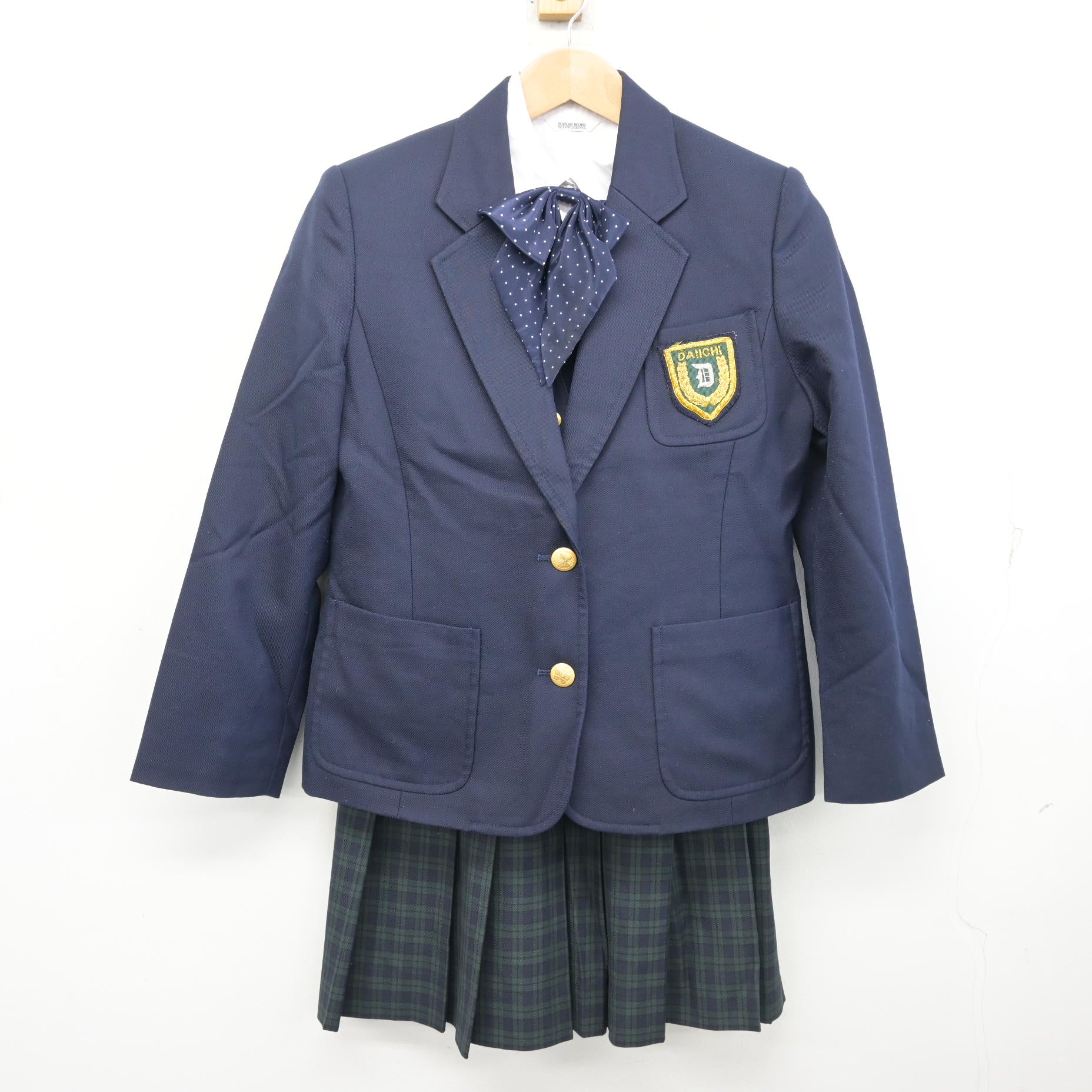 中古】福岡県 第一薬科大学付属高等学校 女子制服 5点 (ブレザー 