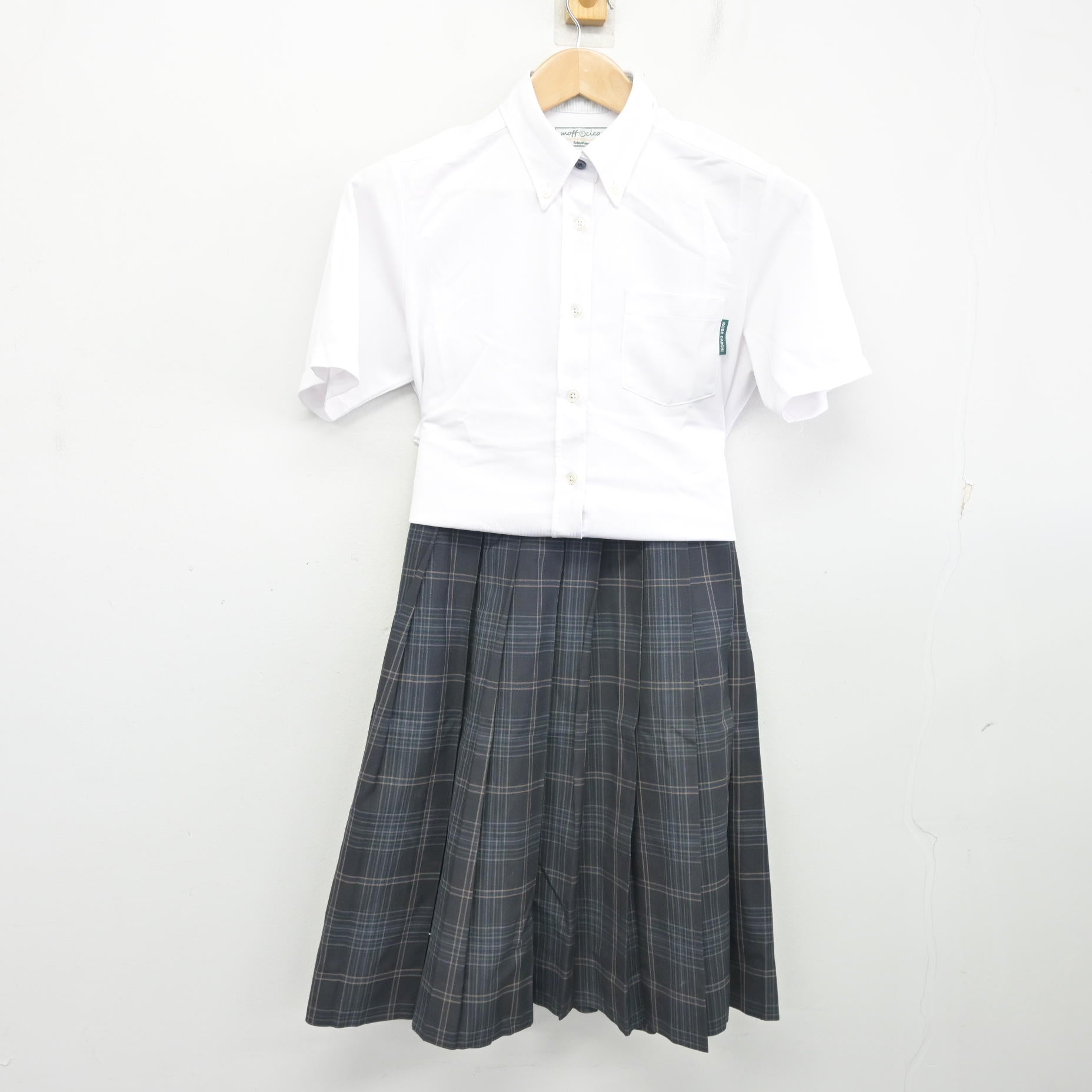 中古】兵庫県 神戸第一高等学校 女子制服 3点 (シャツ・スカート 