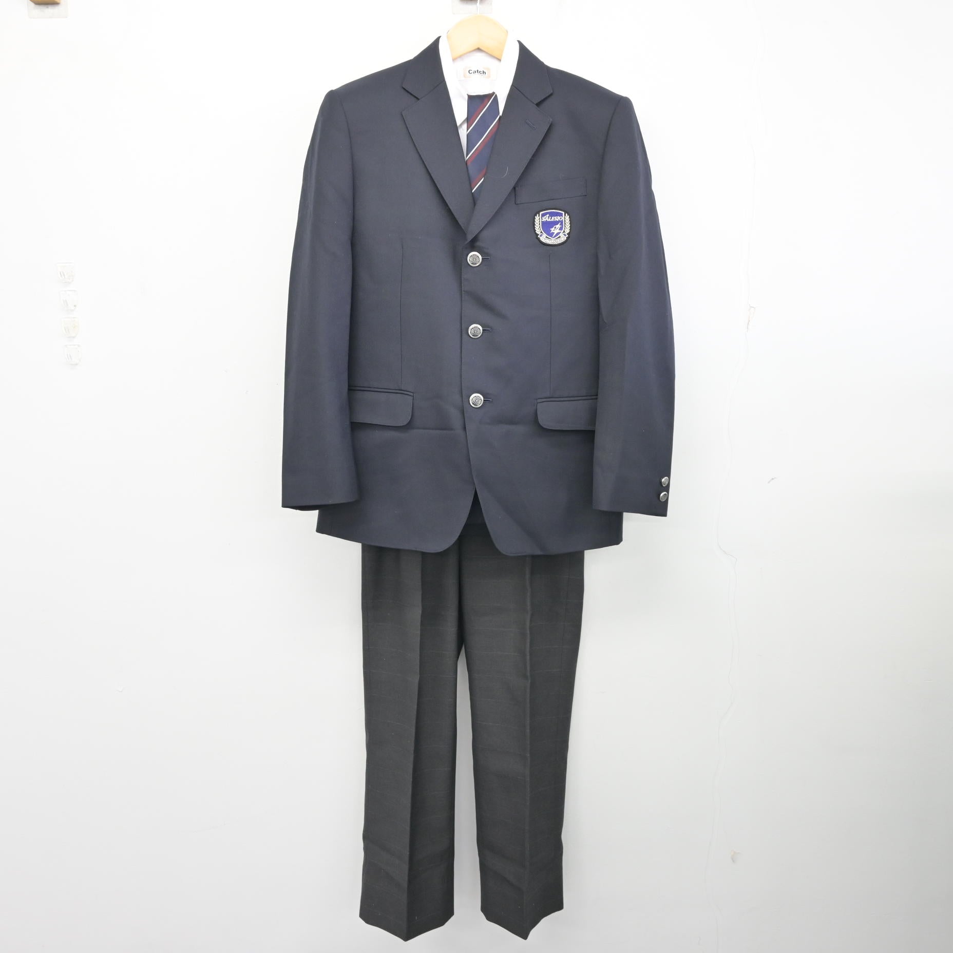 中古】東京都 サレジオ工業高等専門学校 男子制服 4点 (ブレザー 