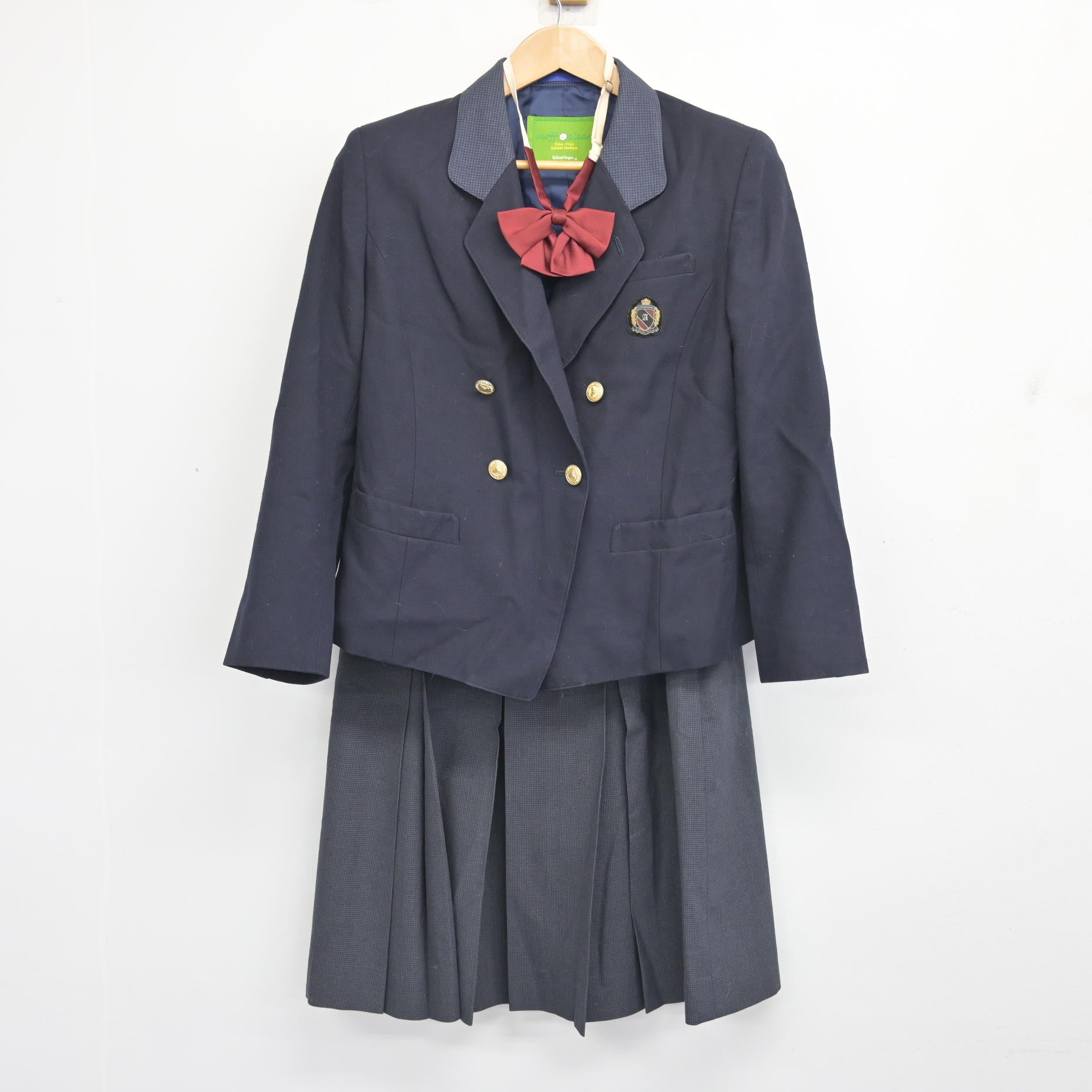 県立尼崎高校 制服 中古】兵庫県 県立尼崎高等学校 女子制服 3点 (ブレザー・スカート