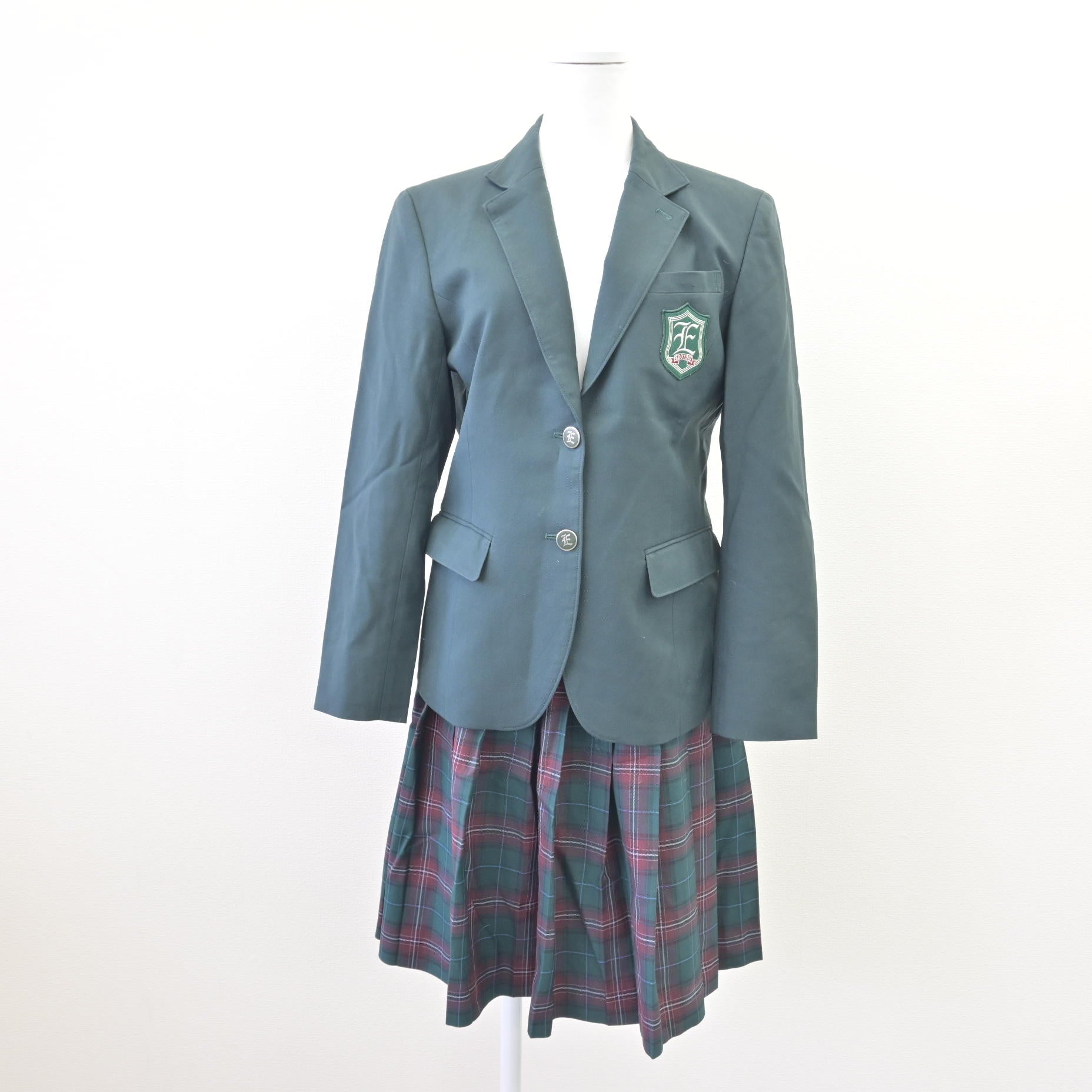 中古】茨城県 江戸川学園取手中学校・高等学校 女子制服 2点