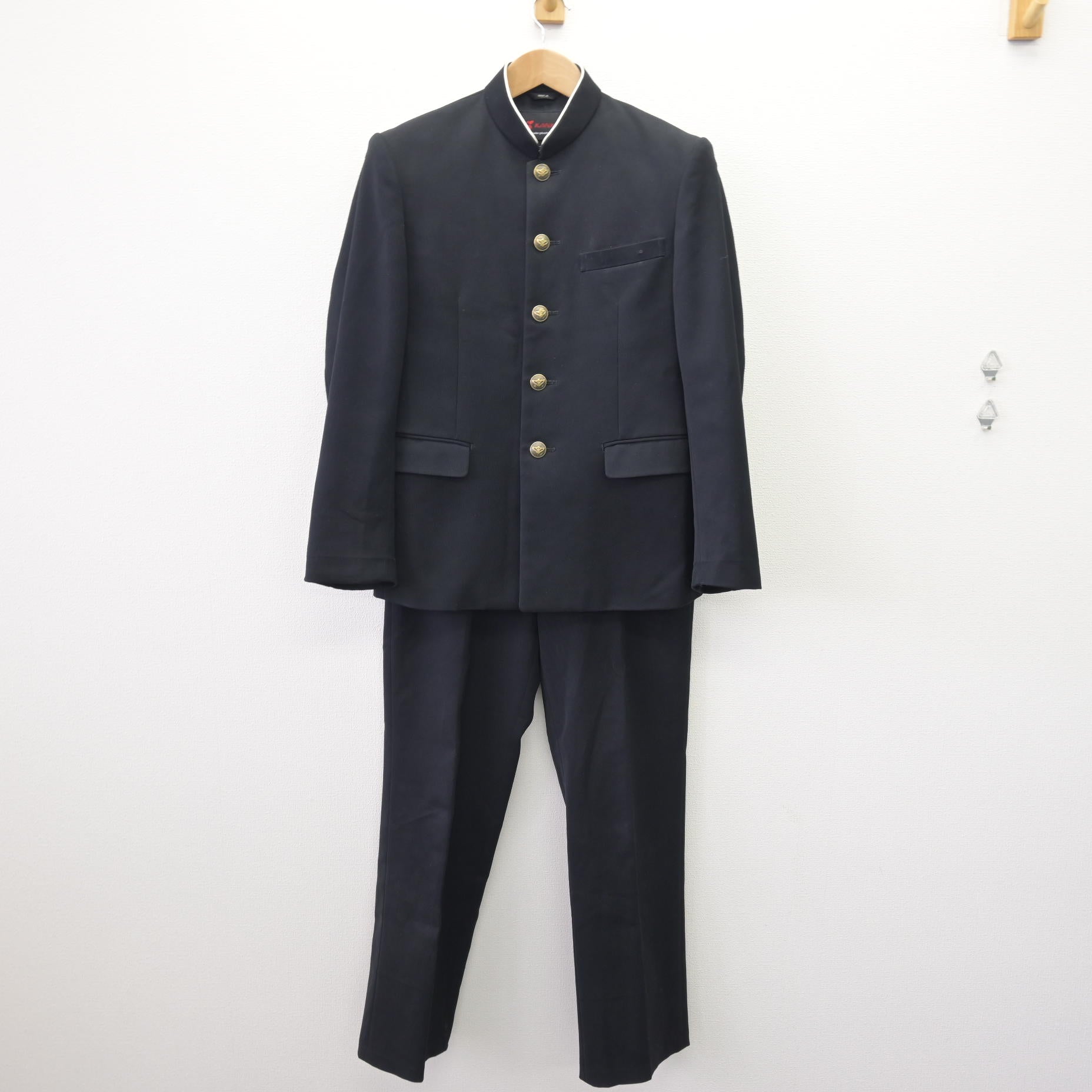 中古】滋賀県 水口中学校 男子制服 2点 (学ラン・ズボン) sf112840
