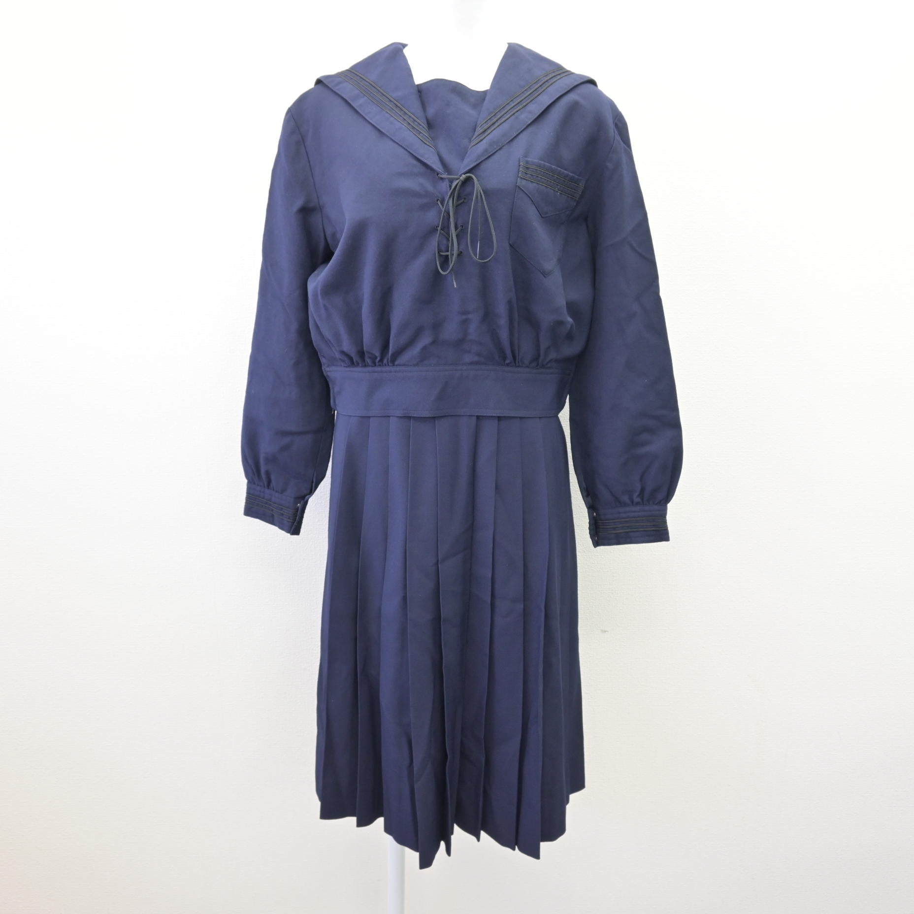 中古】兵庫県 神戸山手女子高等学校 女子制服 3点 (セーラー服