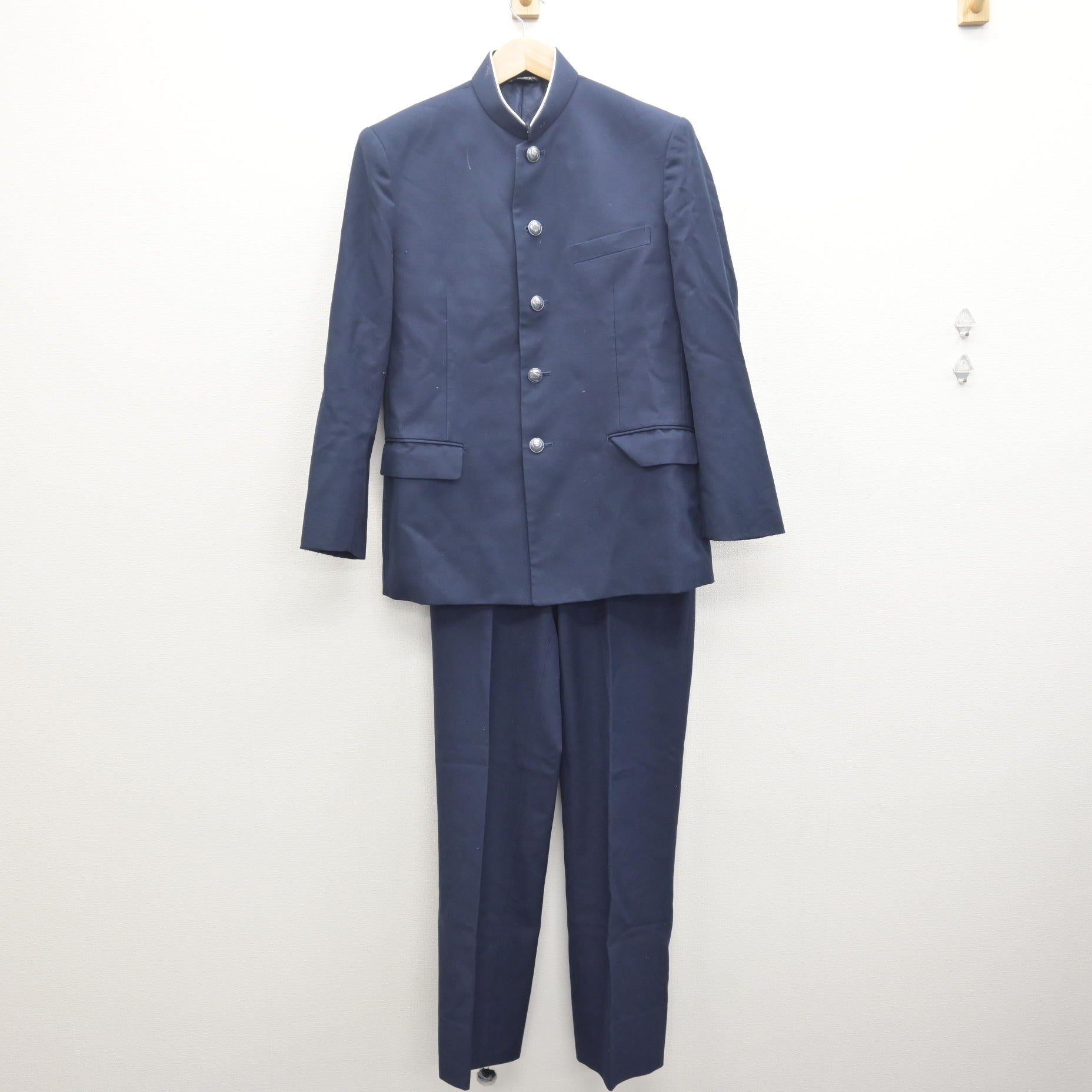 中古】愛知県 豊野高等学校 男子制服 2点 (学ラン・ズボン) sf114930
