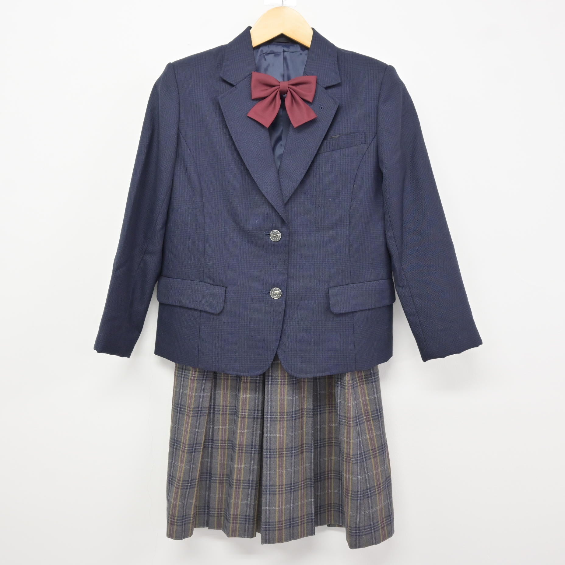 中古】北海道 平岡中央中学校 女子制服 5点 (ブレザー・ベスト 中古】北海道 平岡中央中学校 女子制服 5点 (ブレザー・ベスト