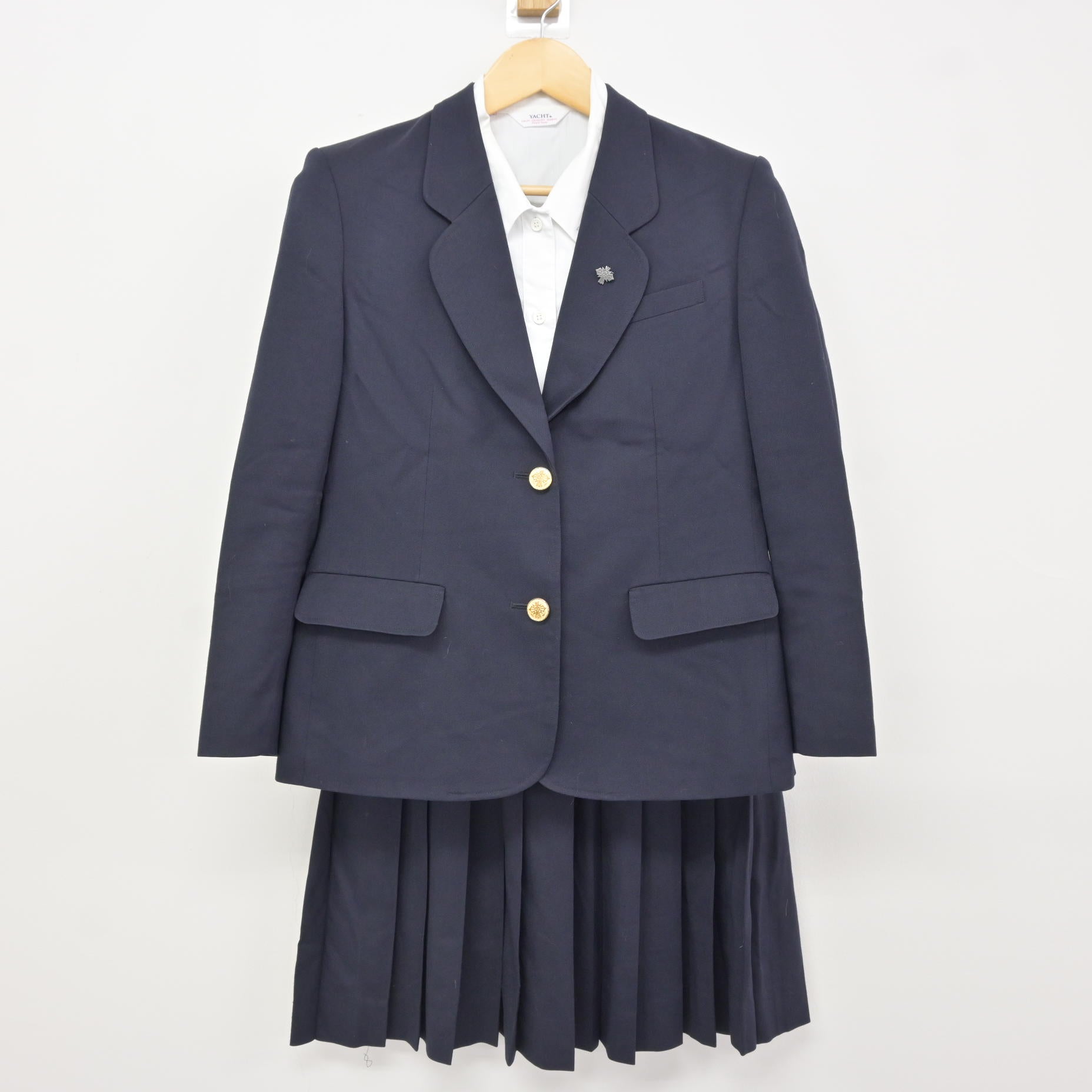 中古】山形県 山形中央高等学校 女子制服 4点 (ブレザー・シャツ